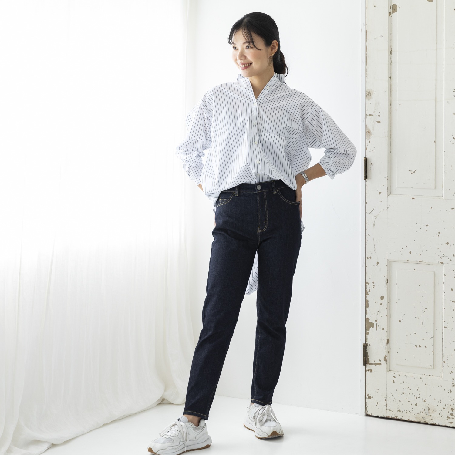 シュガーデプト ＮＥＷヴィンテージ ハイライズ サブリナ ストレッチデニムパンツ