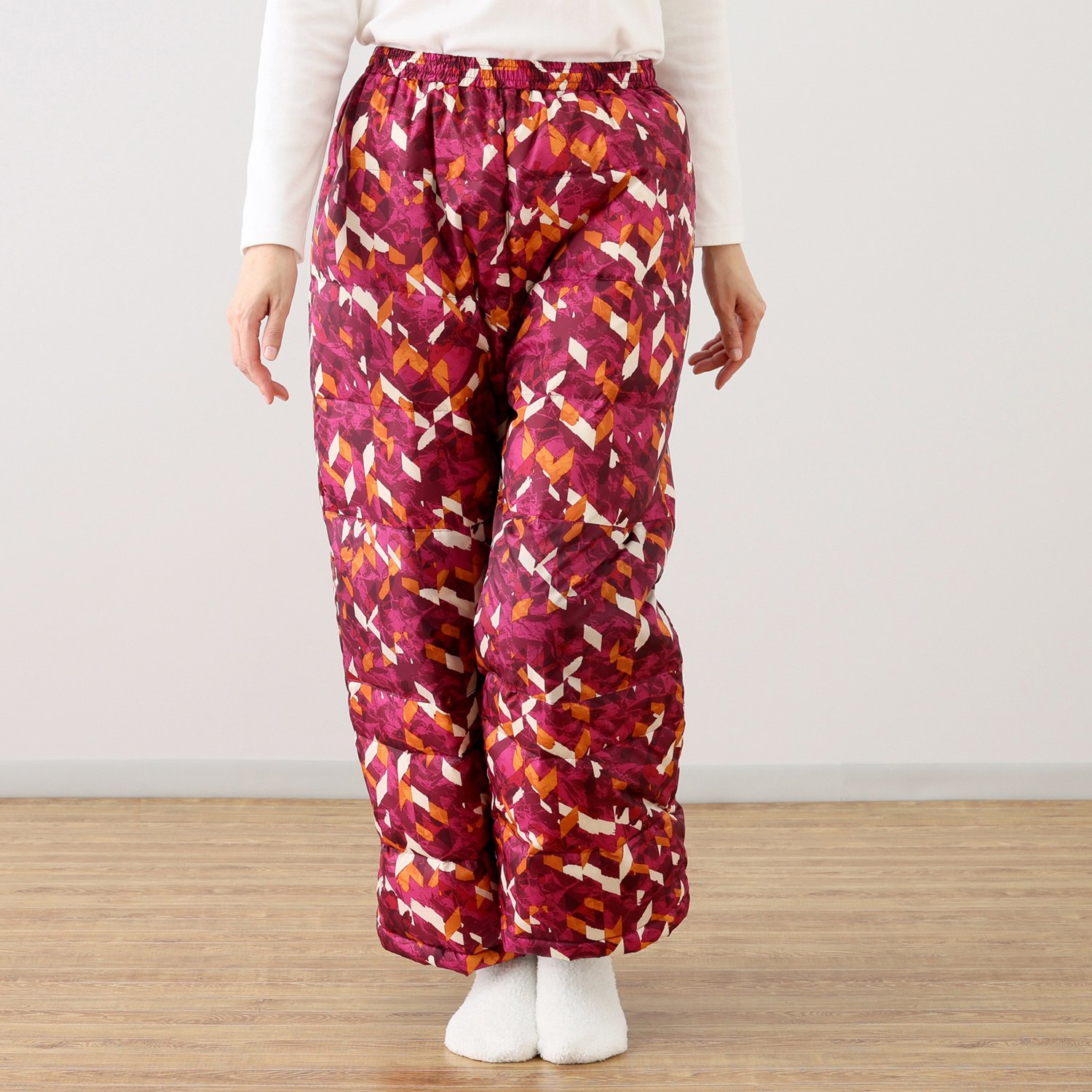 モリリン 軽くてあったか ホワイトダックダウン 羽毛パンツ