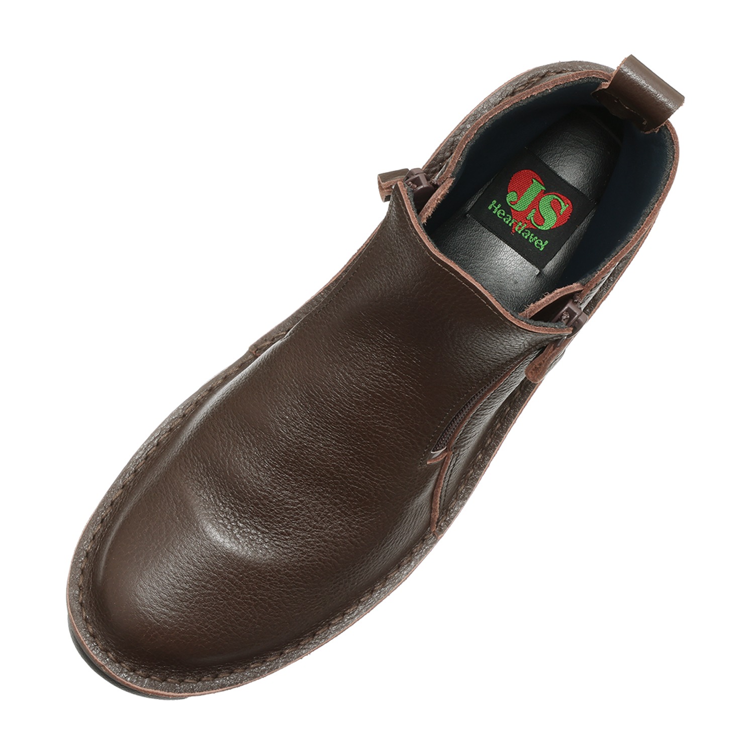 ＪＳハートレーベル ＜日本製＞ はっ水姫路レザー ダブルジップ 軽量コンフォートブーツ