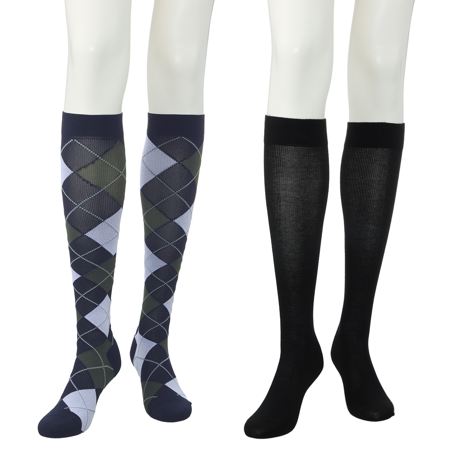 メディカルステイフィット 段階式着圧 １４０デニール ハイソックス２足セット