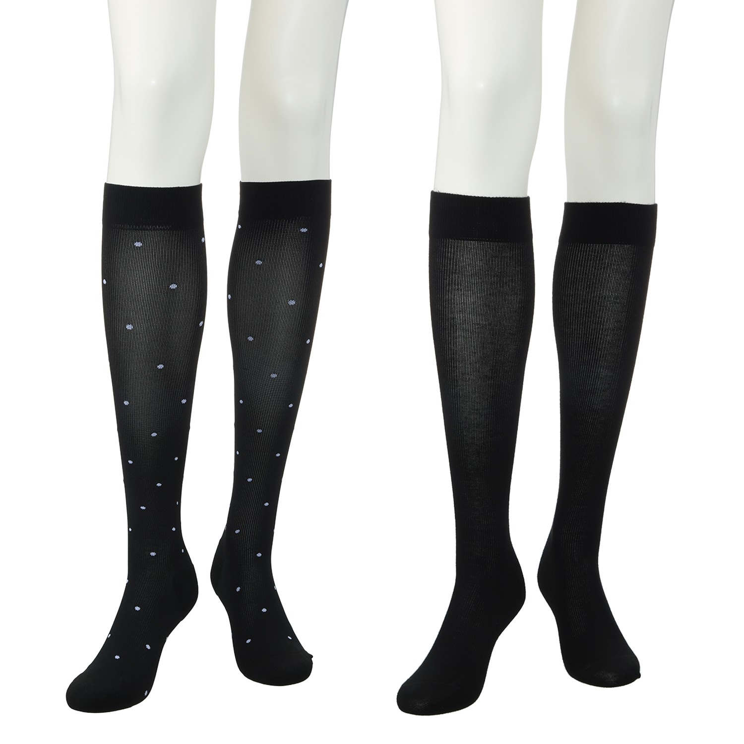 メディカルステイフィット 段階式着圧 １４０デニール ハイソックス２足セット