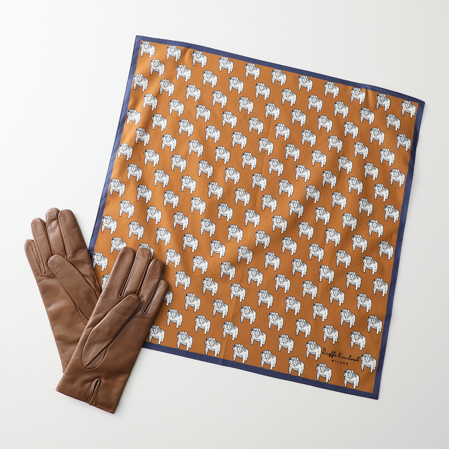 ジリオ・ フィオレンティーノ グローブ＆ ディエッフェ・キンロック ハンカチ