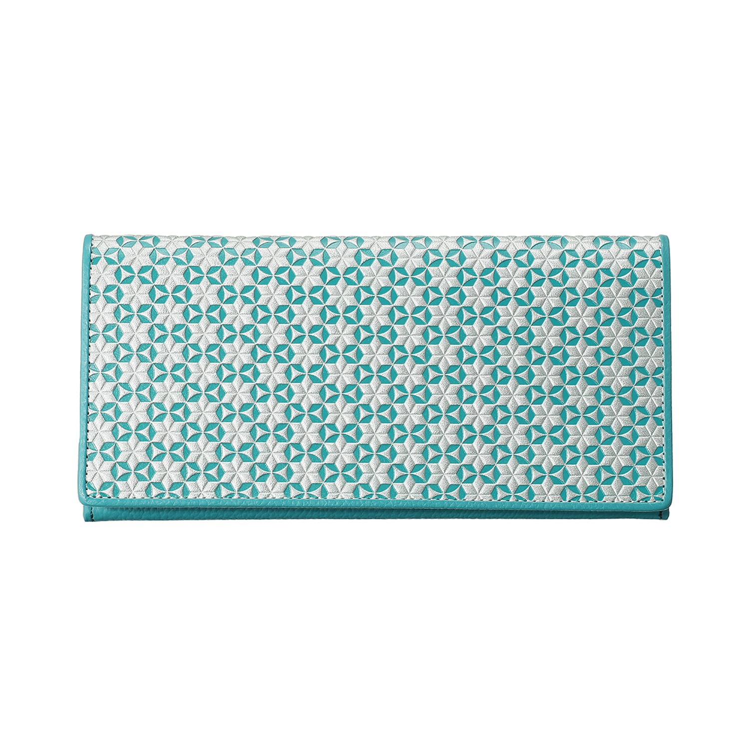 浅草文庫 牛革 かぶせ横長財布 ＜いろどり＞