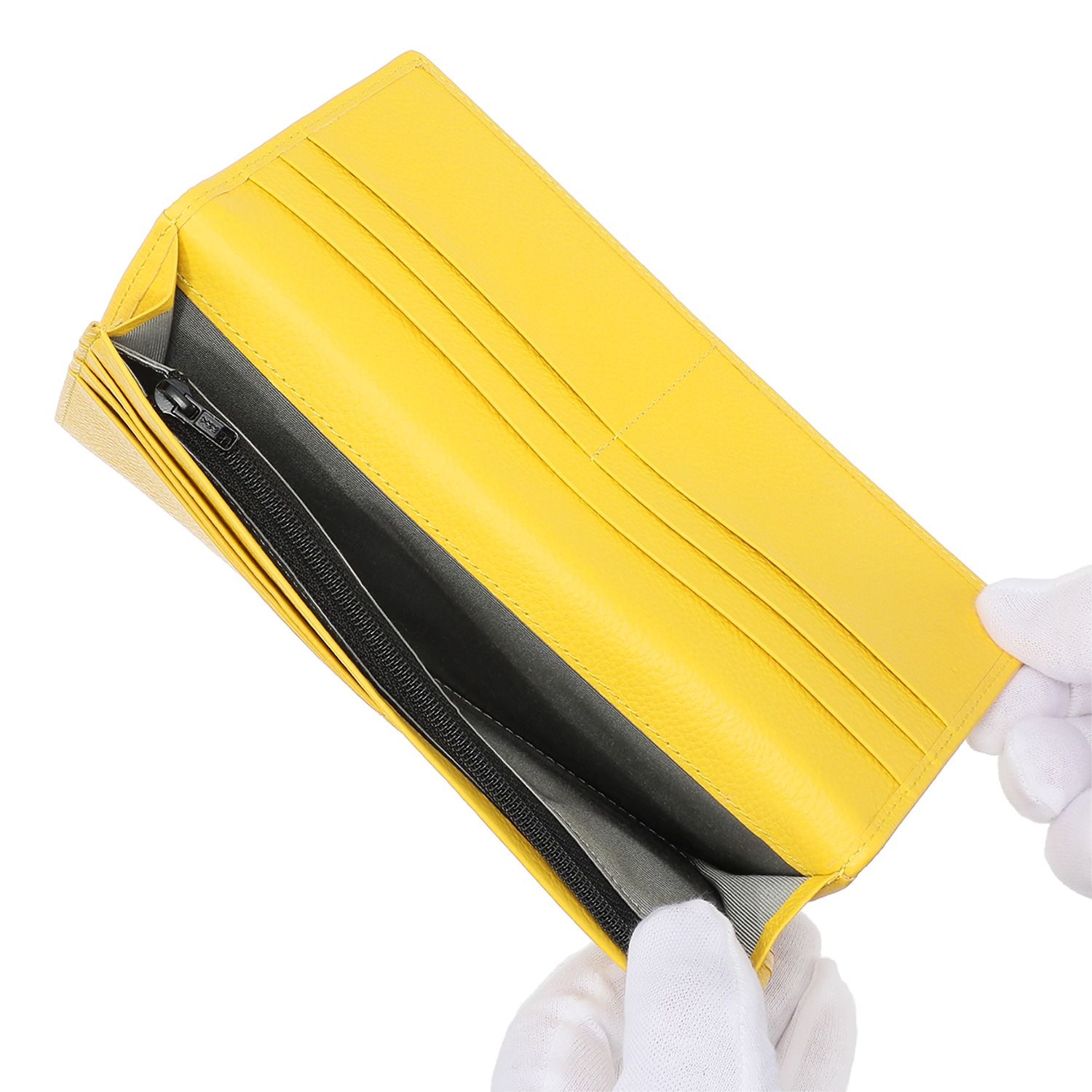 浅草文庫 牛革 かぶせ横長財布 ＜いろどり＞