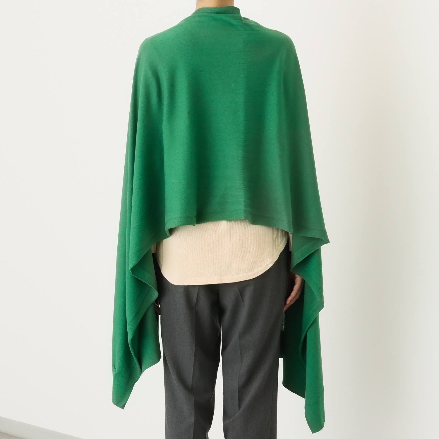 スピンブルー 浅野撚糸コラボ オーガニックコットン エアリーニット 大判ストール