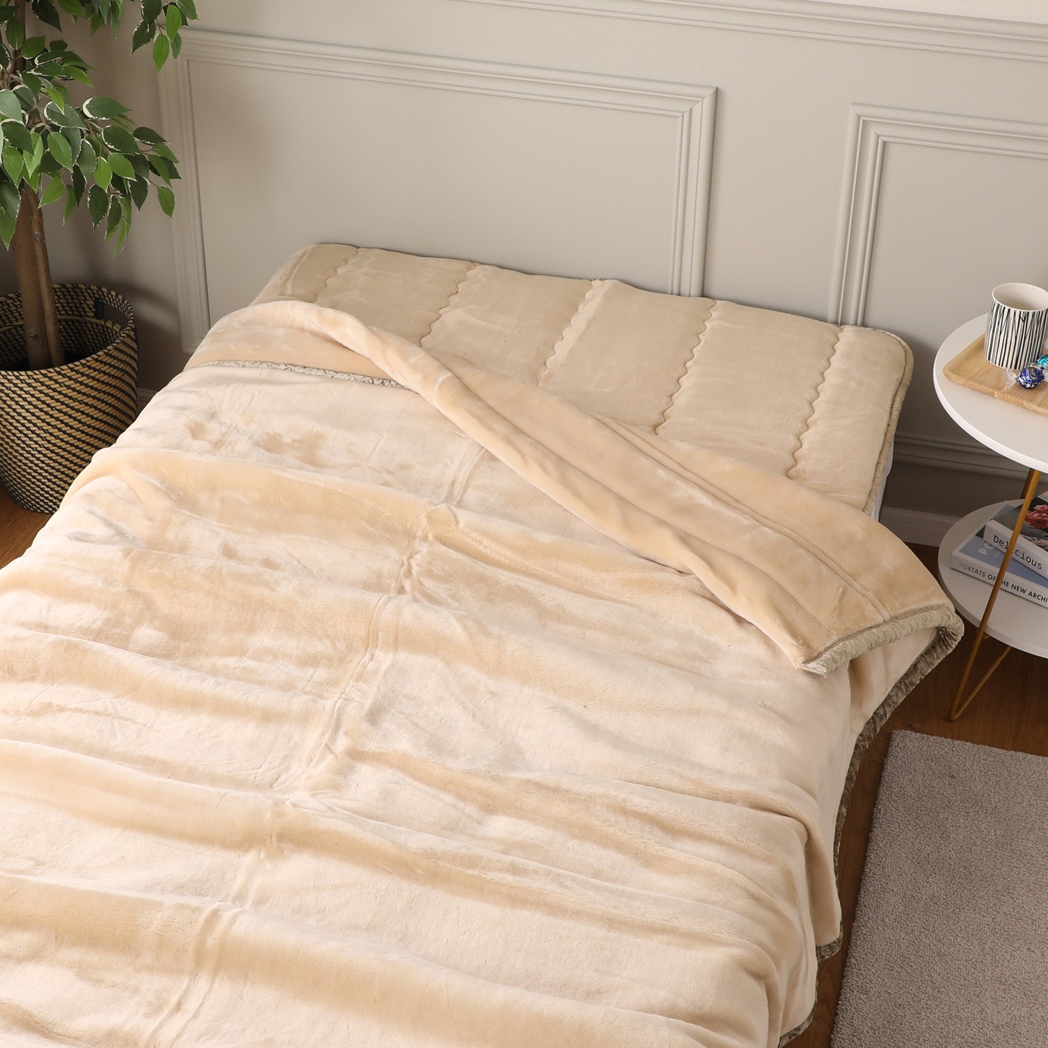 オーラ岩盤 あったかほぐし 掛け毛布 ＜シングル＞