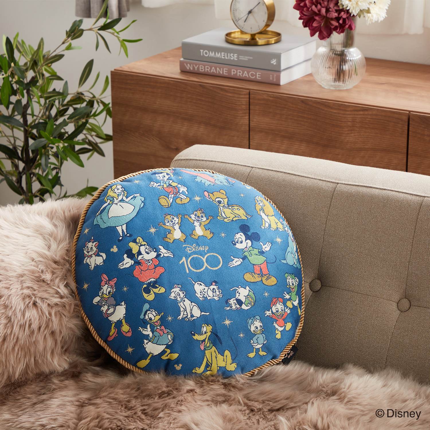 ディズニー 創立１００周年モデル 名作キャラクター大集合！ ゴブラン サークルクッション