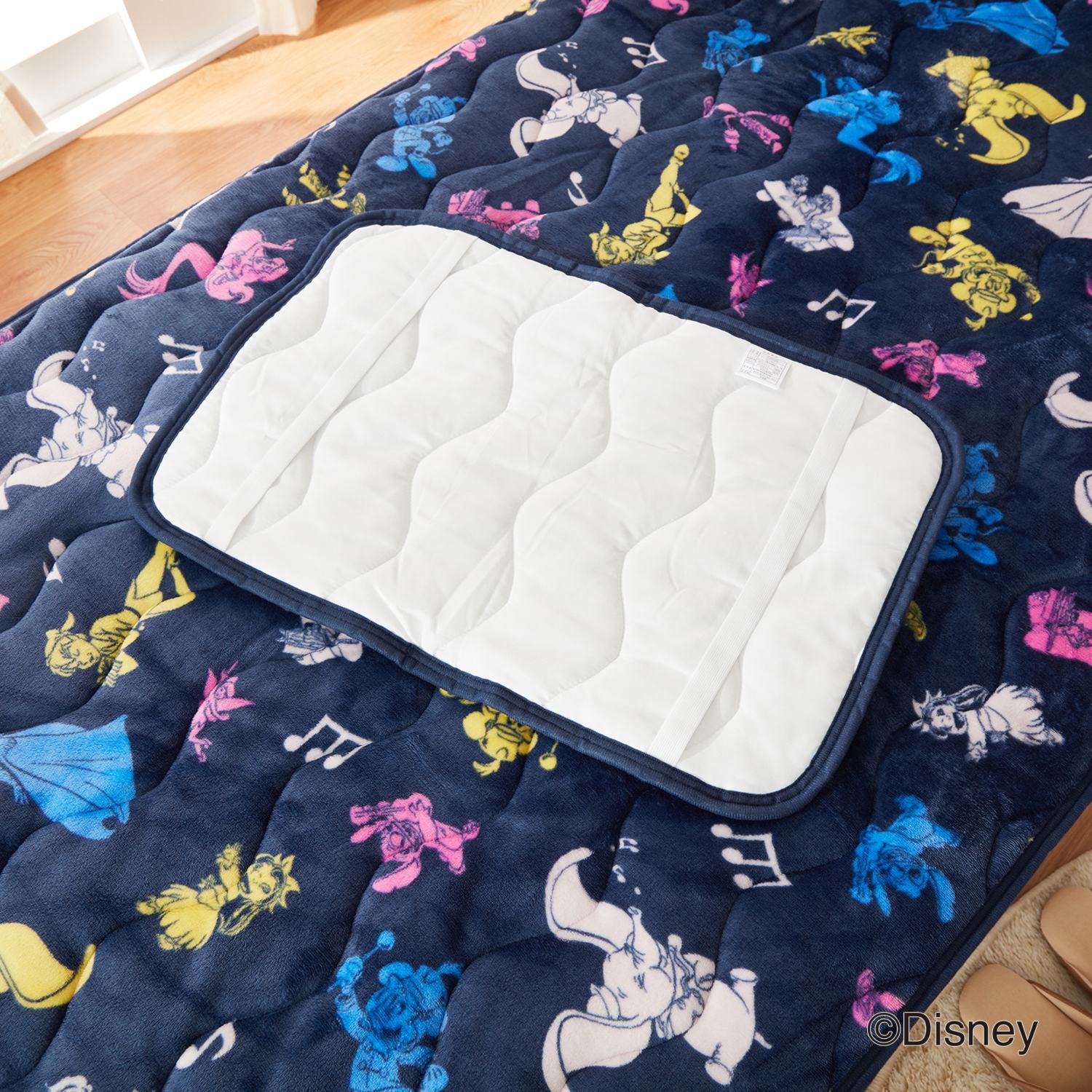 ディズニー 創立１００周年モデル 名作キャラクター大集合！ モコモコ暖か寝具 ３点セット＜シングル＞