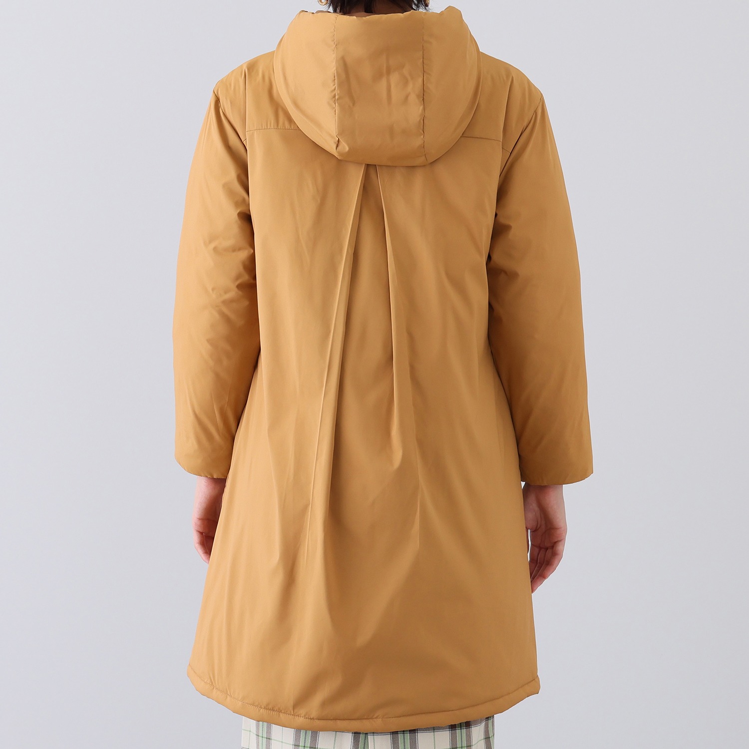 サーモア 大きいポケットがうれしい フーディーロングコート