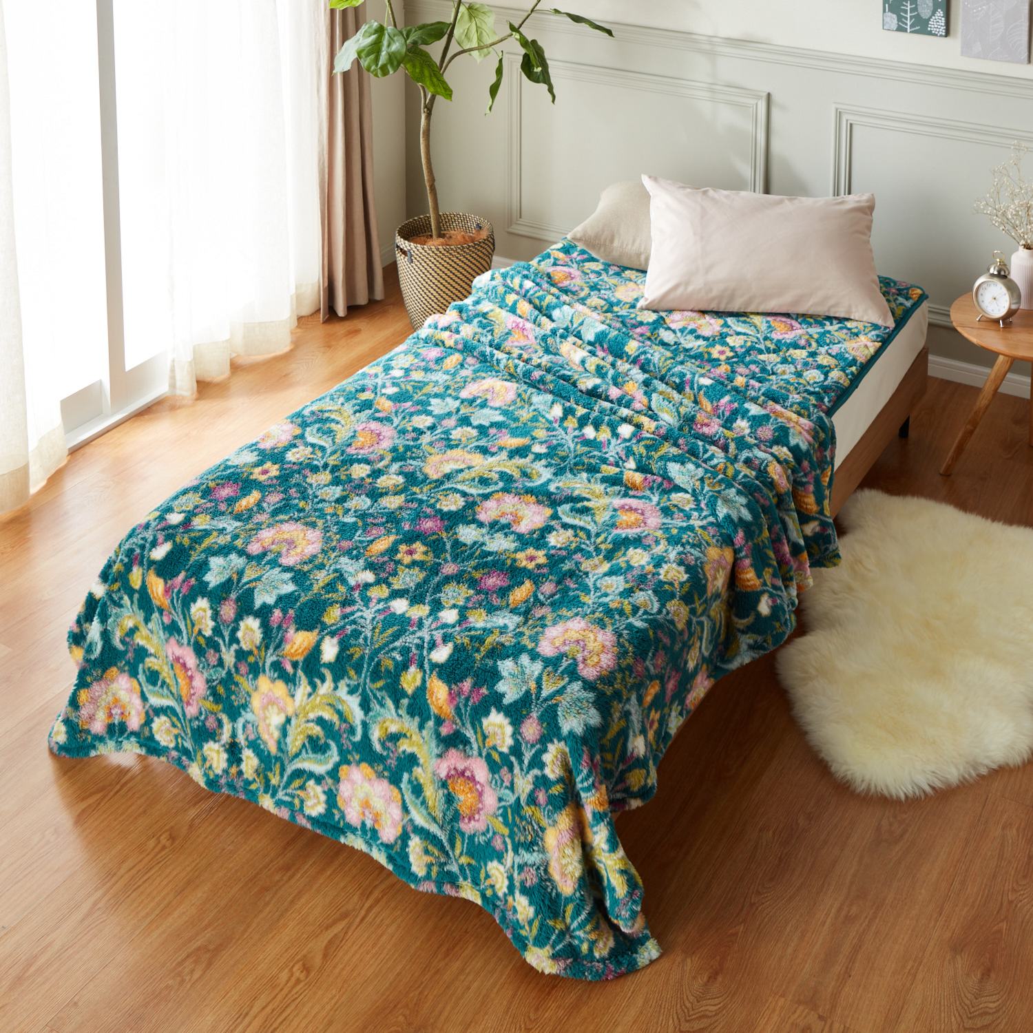 大津毛織 吸湿発熱ホットテックス ボリューム掛け毛布＆ ボリューム敷パッドセット ＜シングル＞