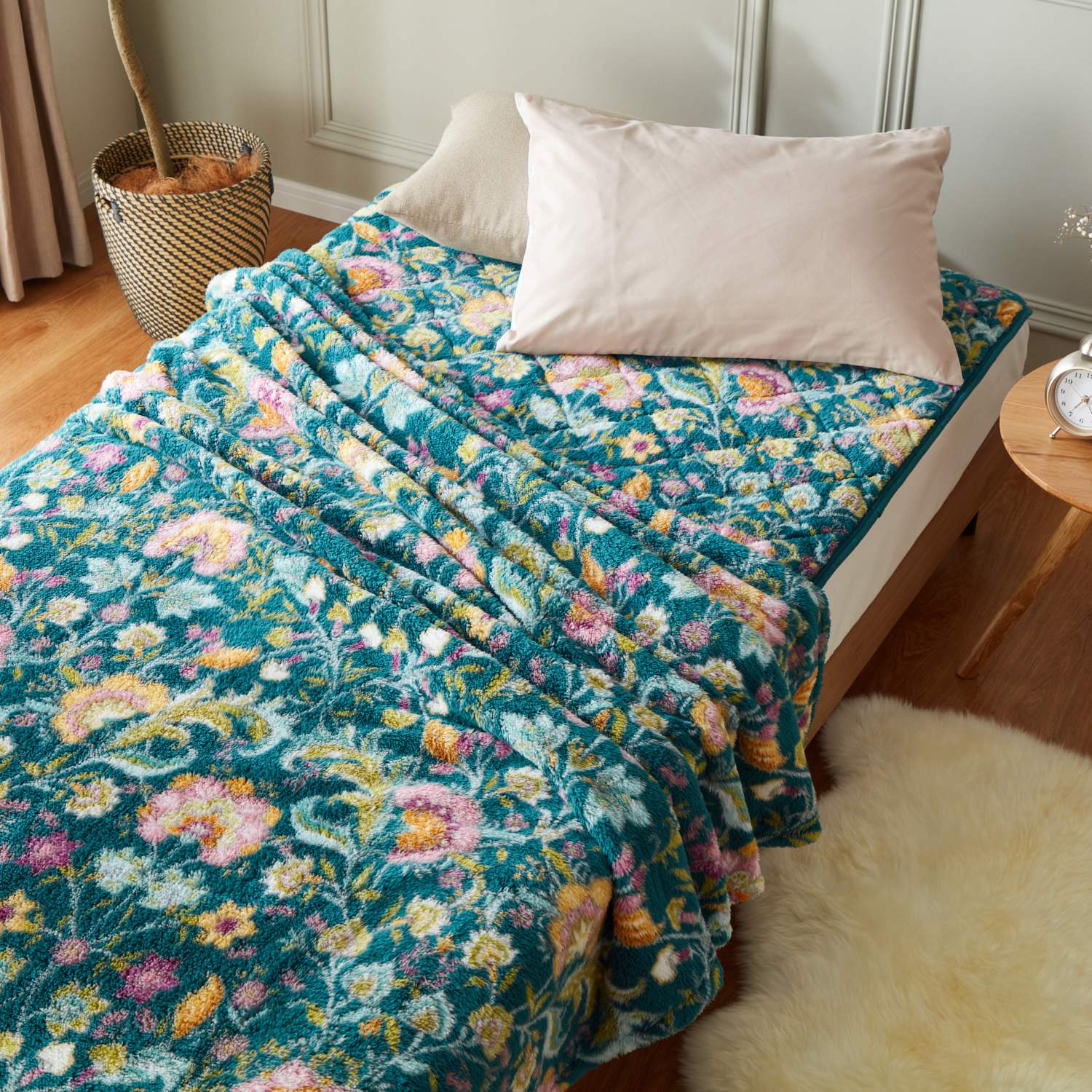 大津毛織 吸湿発熱ホットテックス ボリューム掛け毛布＆ ボリューム敷パッドセット ＜シングル＞