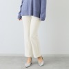 ラ・シュシュ 蓄熱保温・防シワ トリコット美起毛 ストレートパンツ ＜股下６８ｃｍ＞