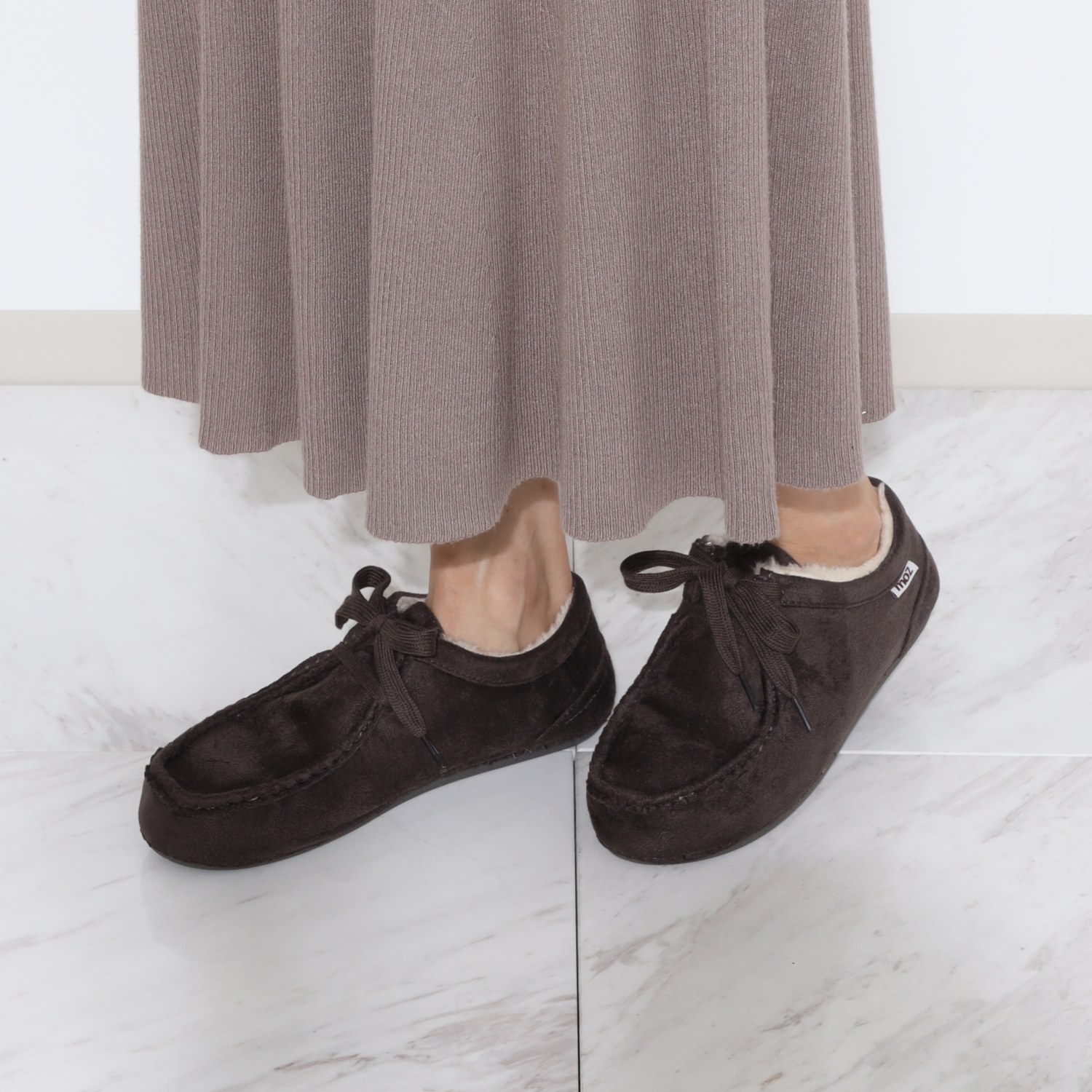 モズ あったかライニング チロリアンシューズ