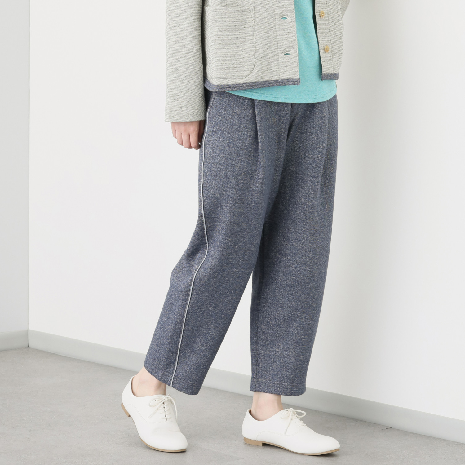 シロヤイチガントウキョウ リバーエース裏毛起毛 コクーンパンツ