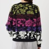 デシグアル フラワーモティーフ ジャガード ニットプルオーバー