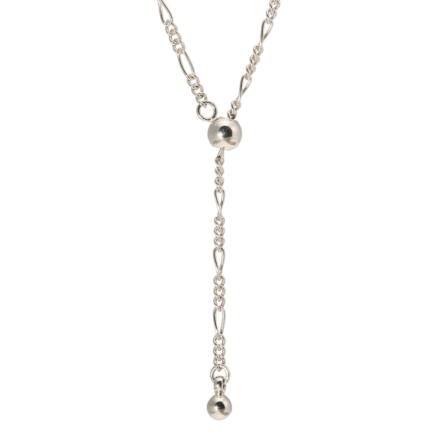 ベリテ シルバー やさシールド フィガロチェーン ロングアレンジネックレス 