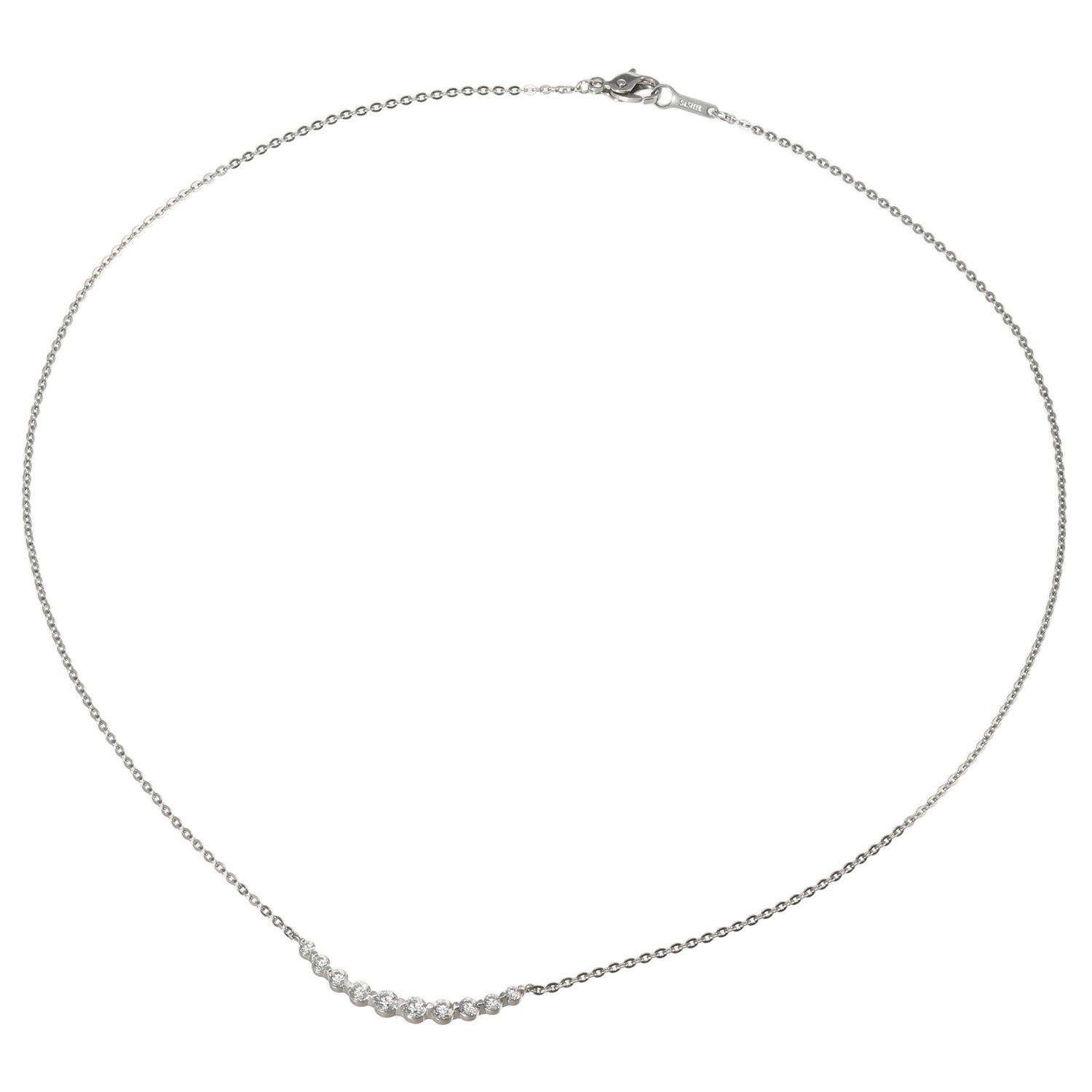 ベリテ サージカルステンレス ＣＺ ラインデザイン ネックレス