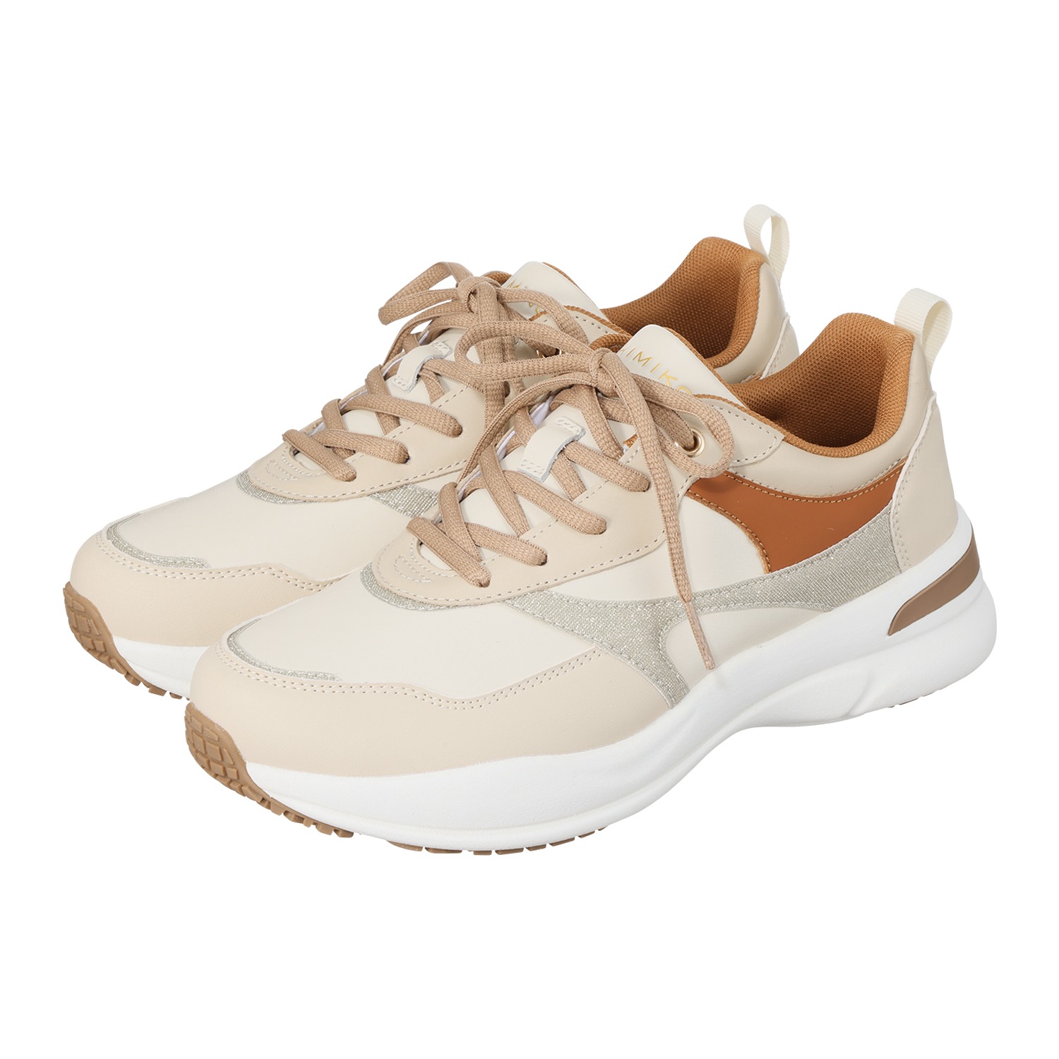 卑弥呼 はっ水アクションレザー グリッター軽量スニーカー