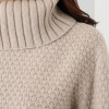 クルチアーニ ウールカシミヤ ポップコーン編 タートルネックニット