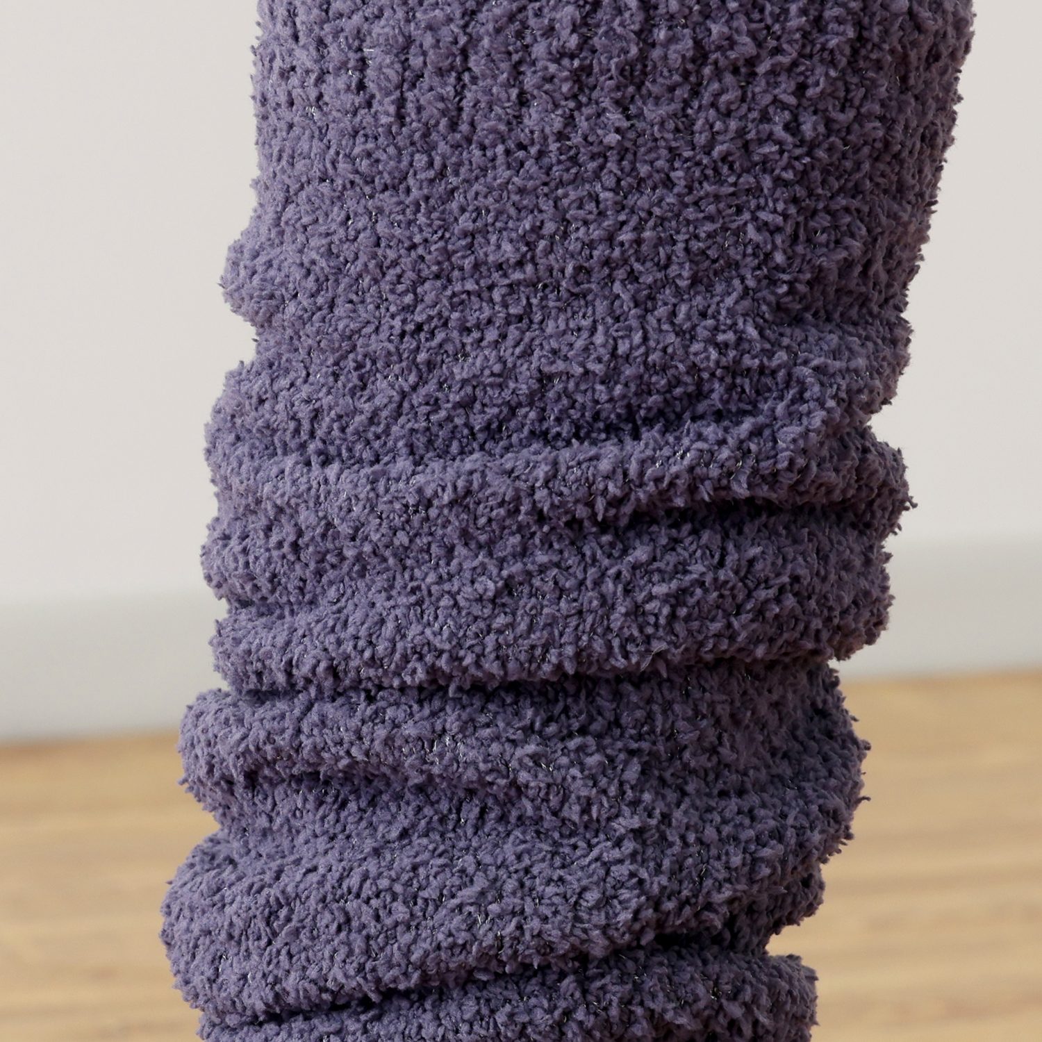 大津毛織 吸湿発熱ホットテックス ふわふわモコモコ ファンシーヤーン レッグウォーマー ２色セット