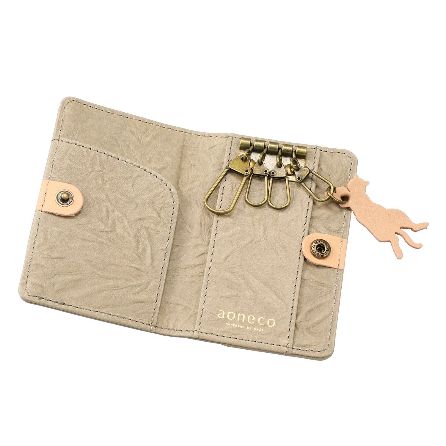 アオネコ アンブレラマーカー大小＆ キーケース ＜保護ネコ寄付チケット ７７０円分付＞