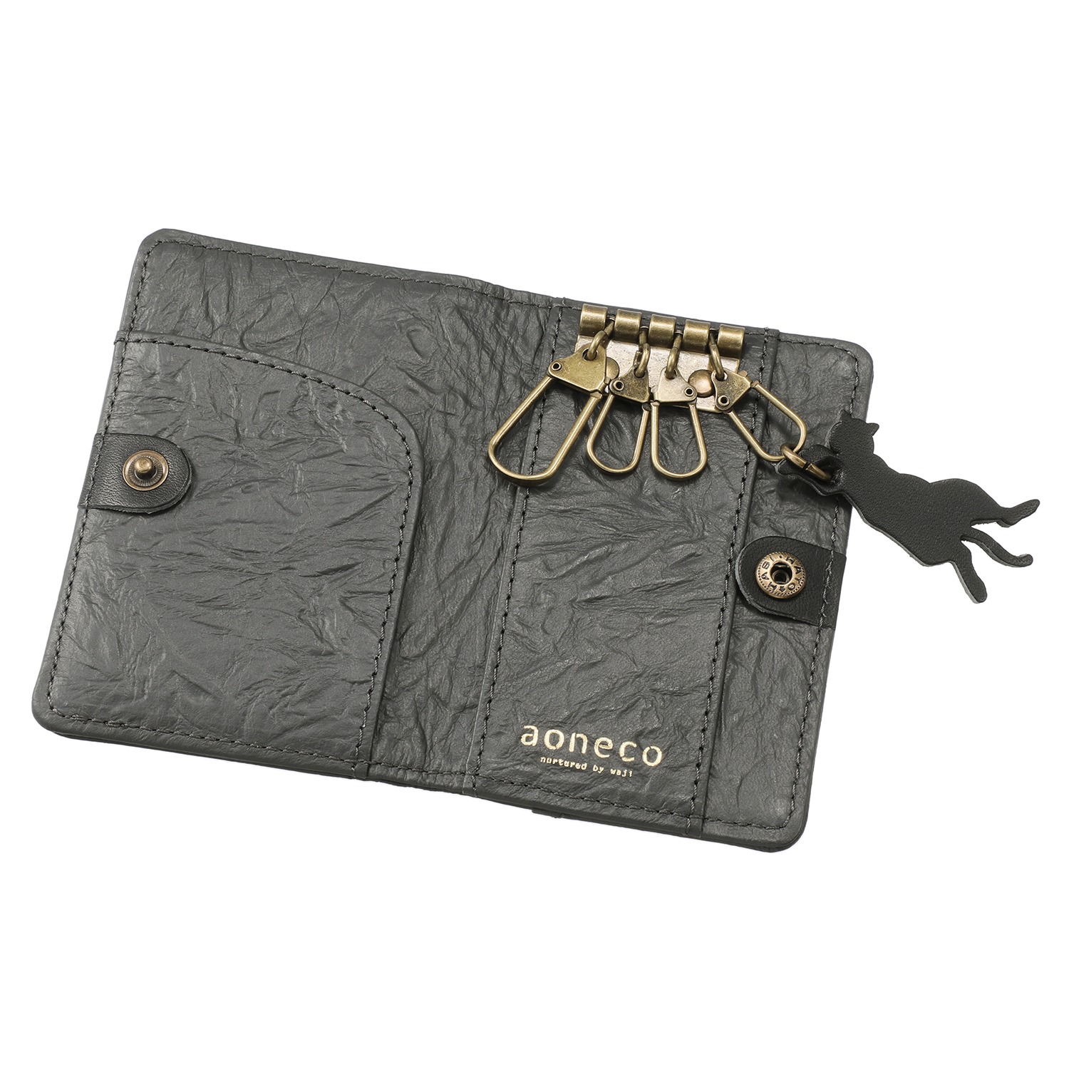 アオネコ アンブレラマーカー大小＆ キーケース ＜保護ネコ寄付チケット ７７０円分付＞