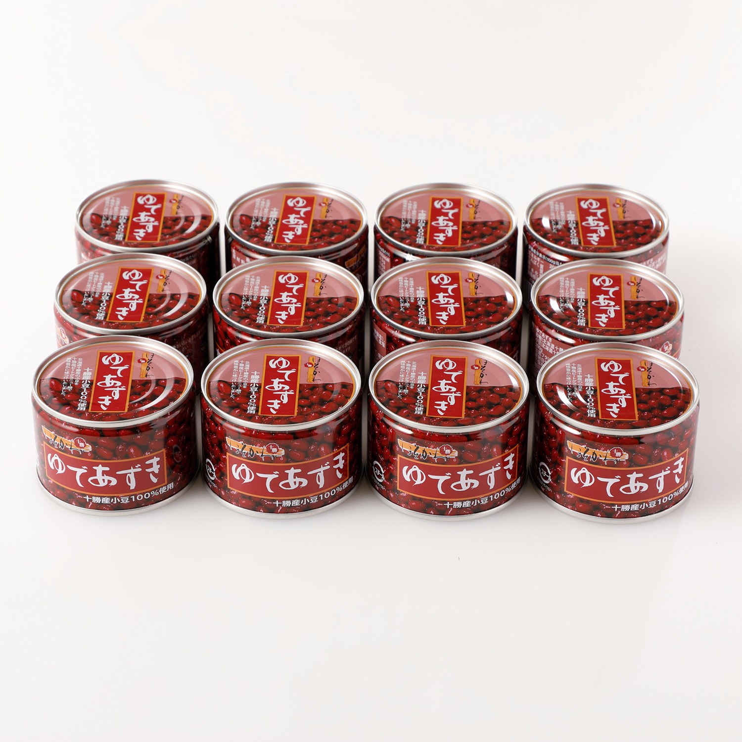 ＜１２缶セット＞ １９２９年創業 細川製餡 十勝ゆであずき缶詰