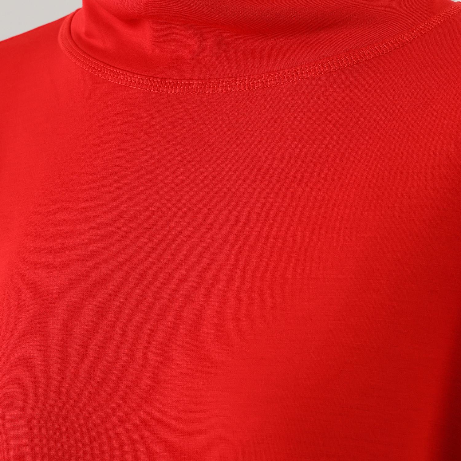 ラ　ヴァーグ　デトワール すっきりソフト なめらかダンボールニット 三本針デザイン ハイネックプルオーバー