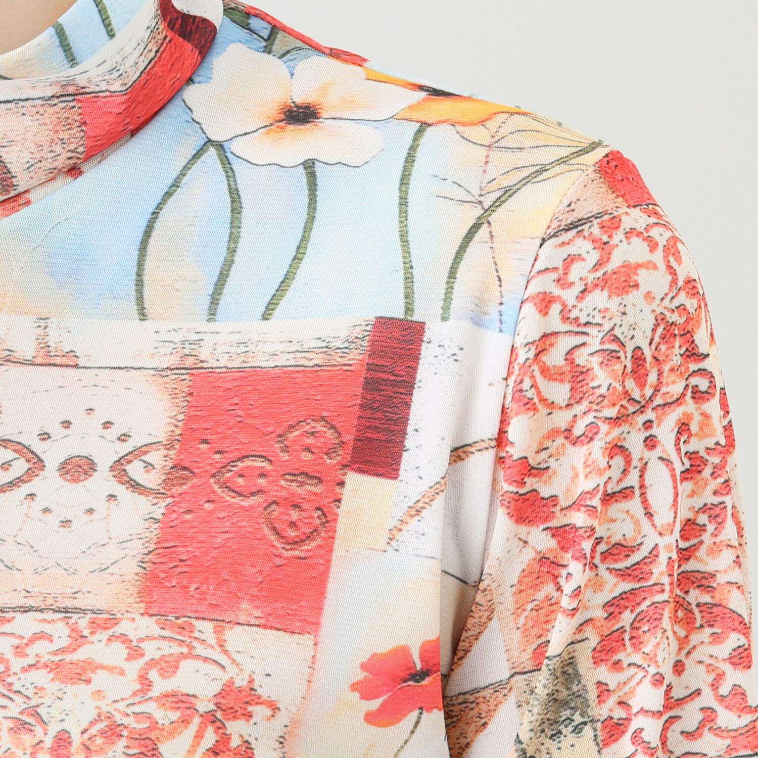 ダジュール パワーネット プリントプルオーバー