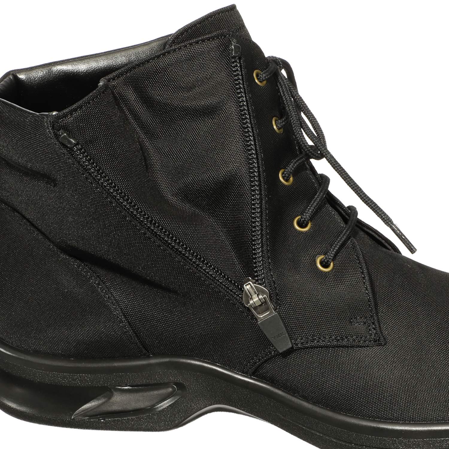 ＜メンズ＞ トップドライ サイドファスナー付 レースアップ レインシューズ