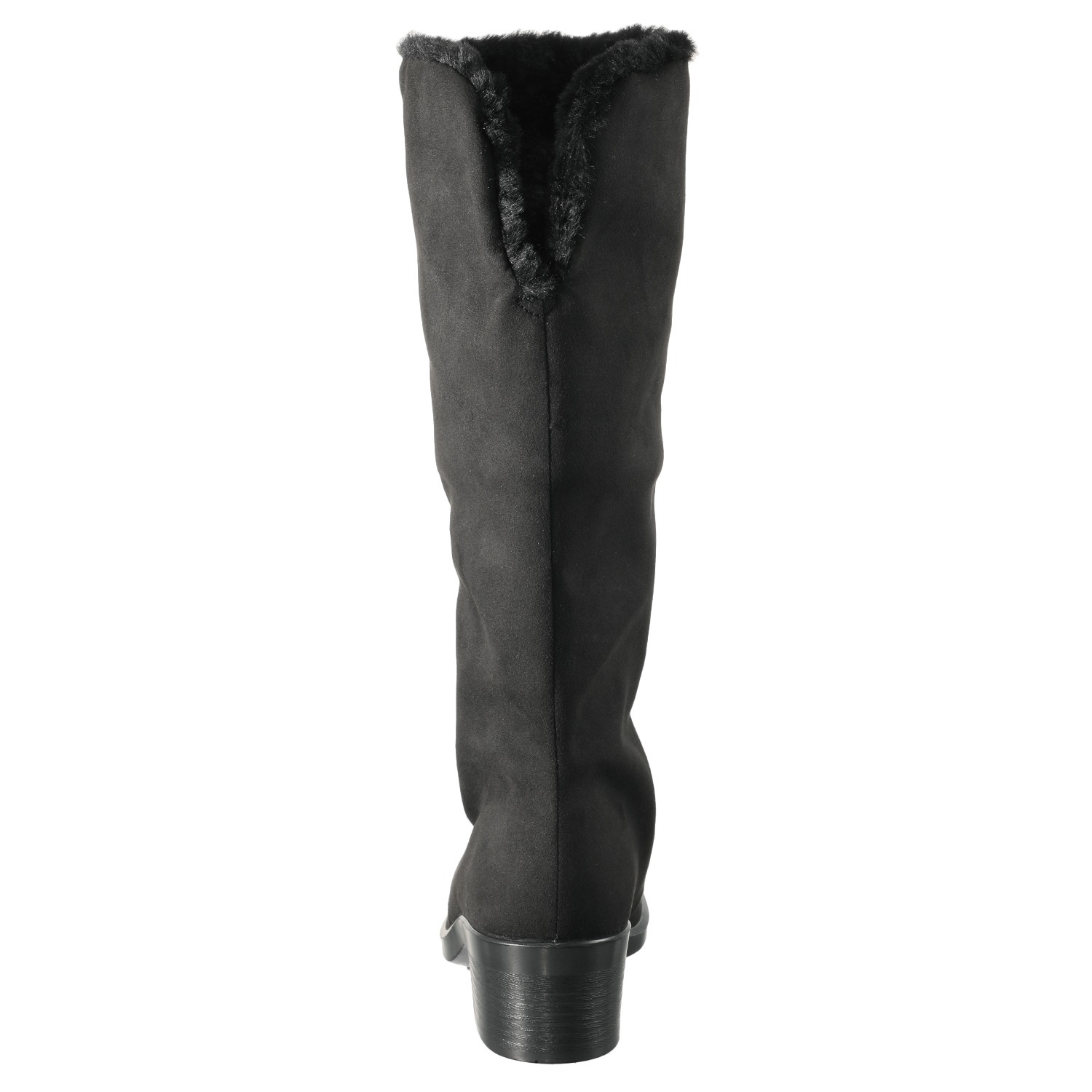 トップドライ 天気予報を気にせず履ける スエード調 ボア付ロング丈ブーツ