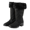 トップドライ 天気予報を気にせず履ける スエード調 ボア付ロング丈ブーツ