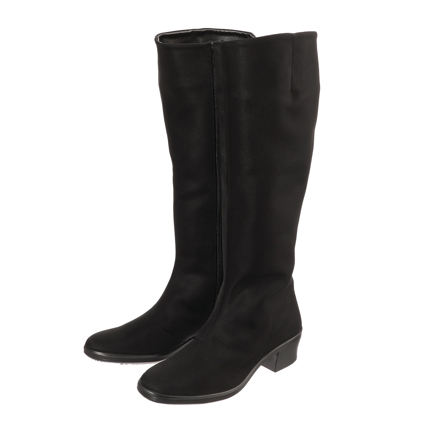 トップドライ 天気予報を気にせず履ける ファスナー付 ひざ丈ロングブーツ