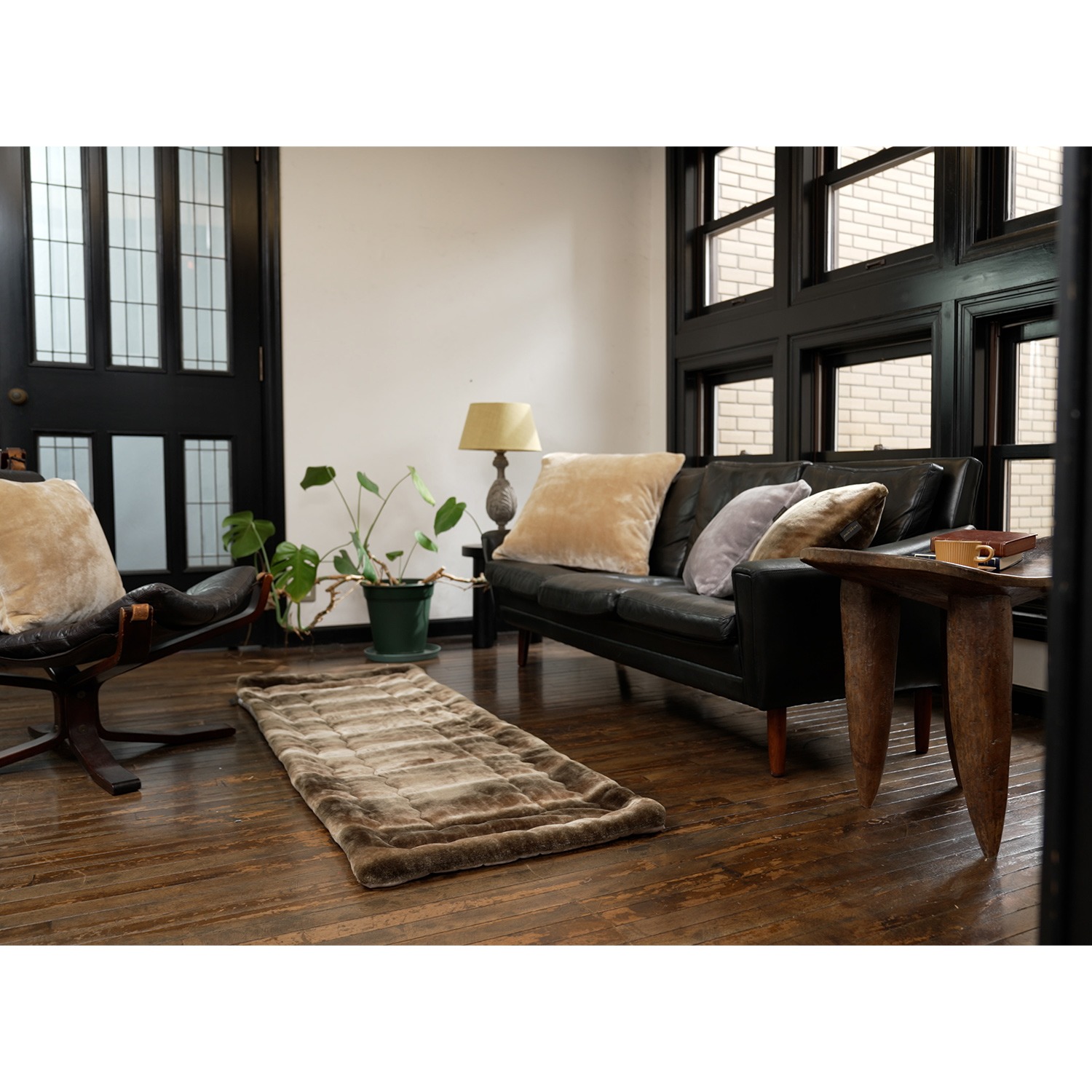 快眠博士 ダブル発熱で極上の暖かさ カルドニード・ノッテ３ リッチファー風 ロングマット