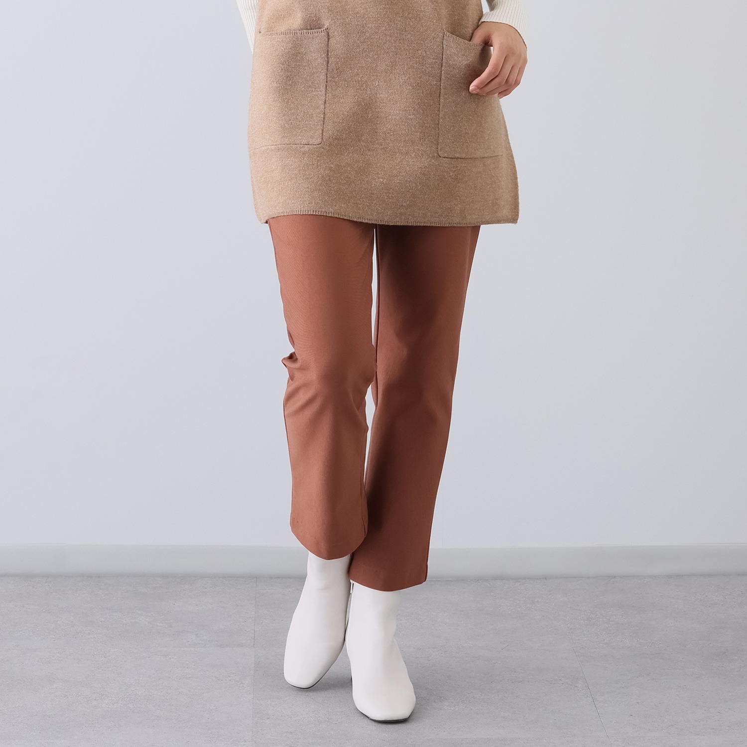 ピーツー 吸湿発熱・吸放湿 裏起毛ストレートパンツ ＜股下６４ｃｍ＞