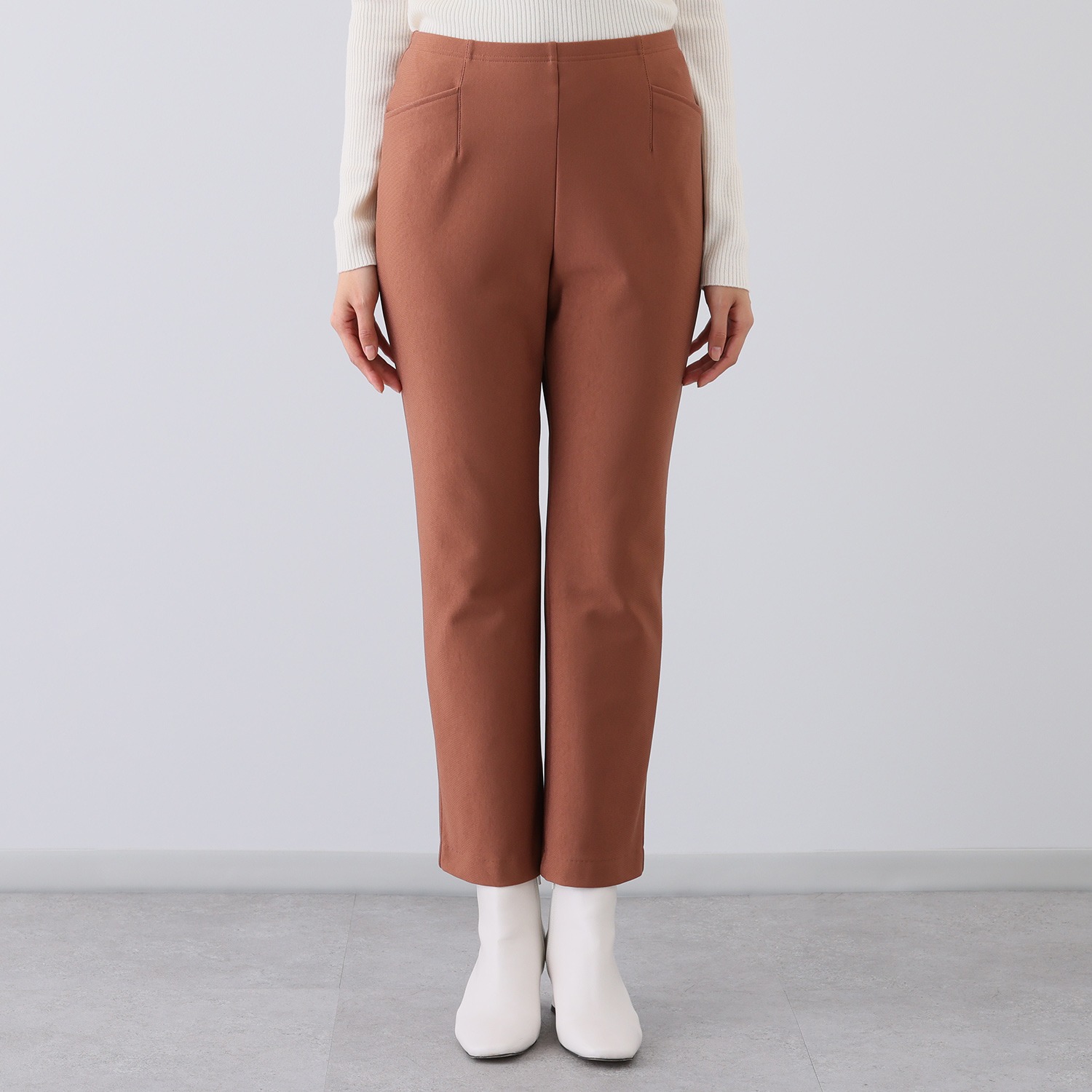 ピーツー 吸湿発熱・吸放湿 裏起毛ストレートパンツ ＜股下６４ｃｍ＞