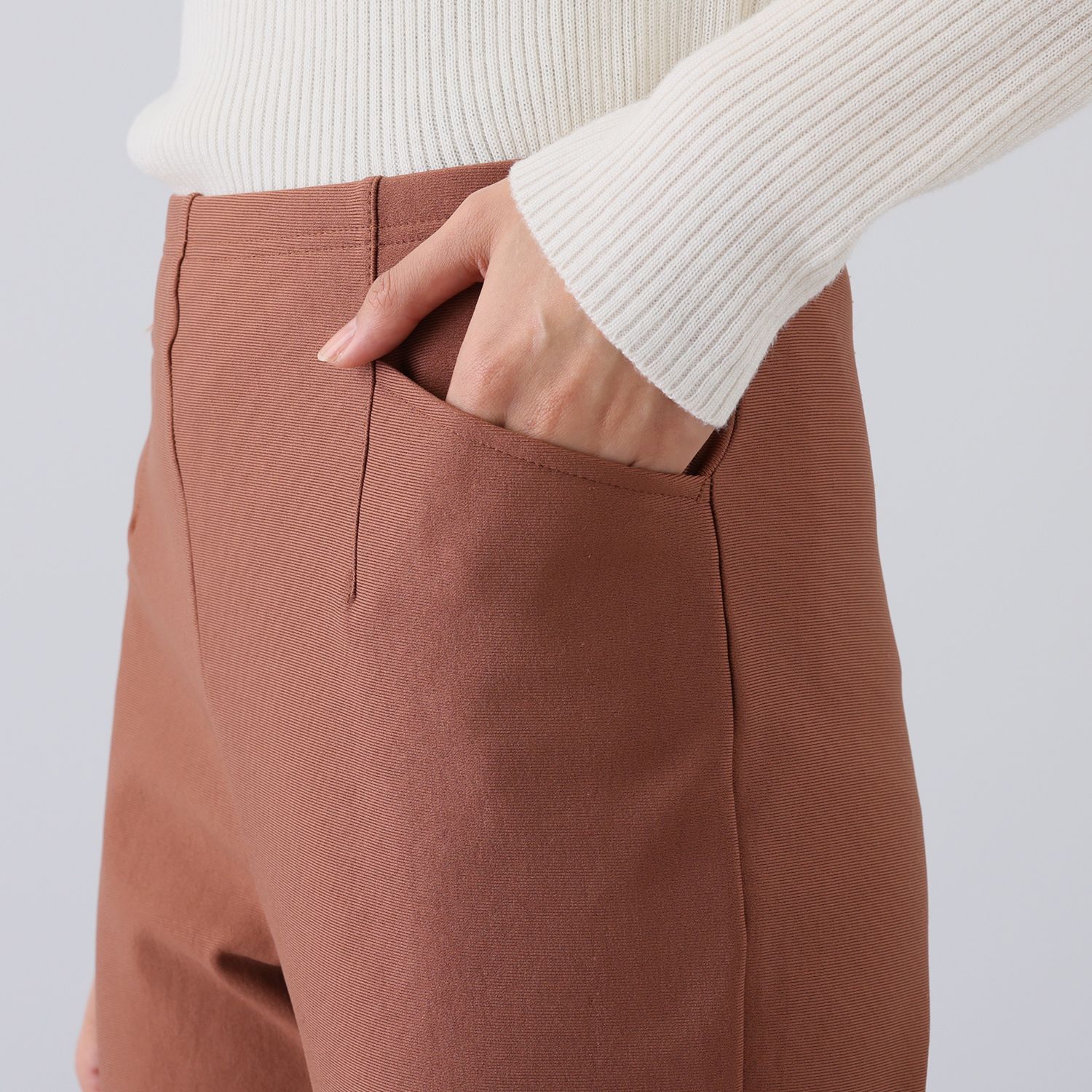 ピーツー 吸湿発熱・吸放湿 裏起毛ストレートパンツ ＜股下６４ｃｍ＞