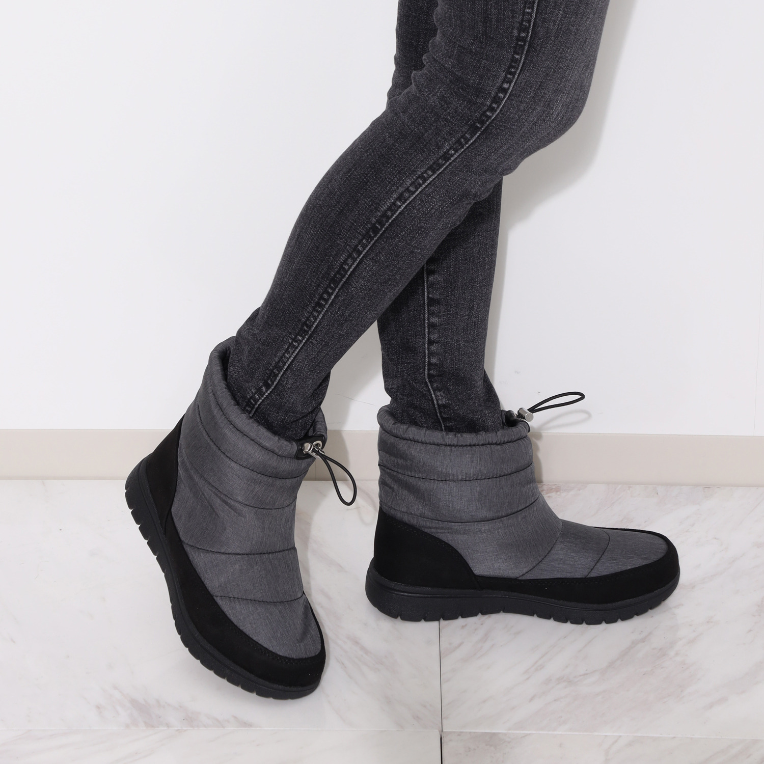 北海道発！ 暖かく滑りにくいブーツ ナイロンデザイン