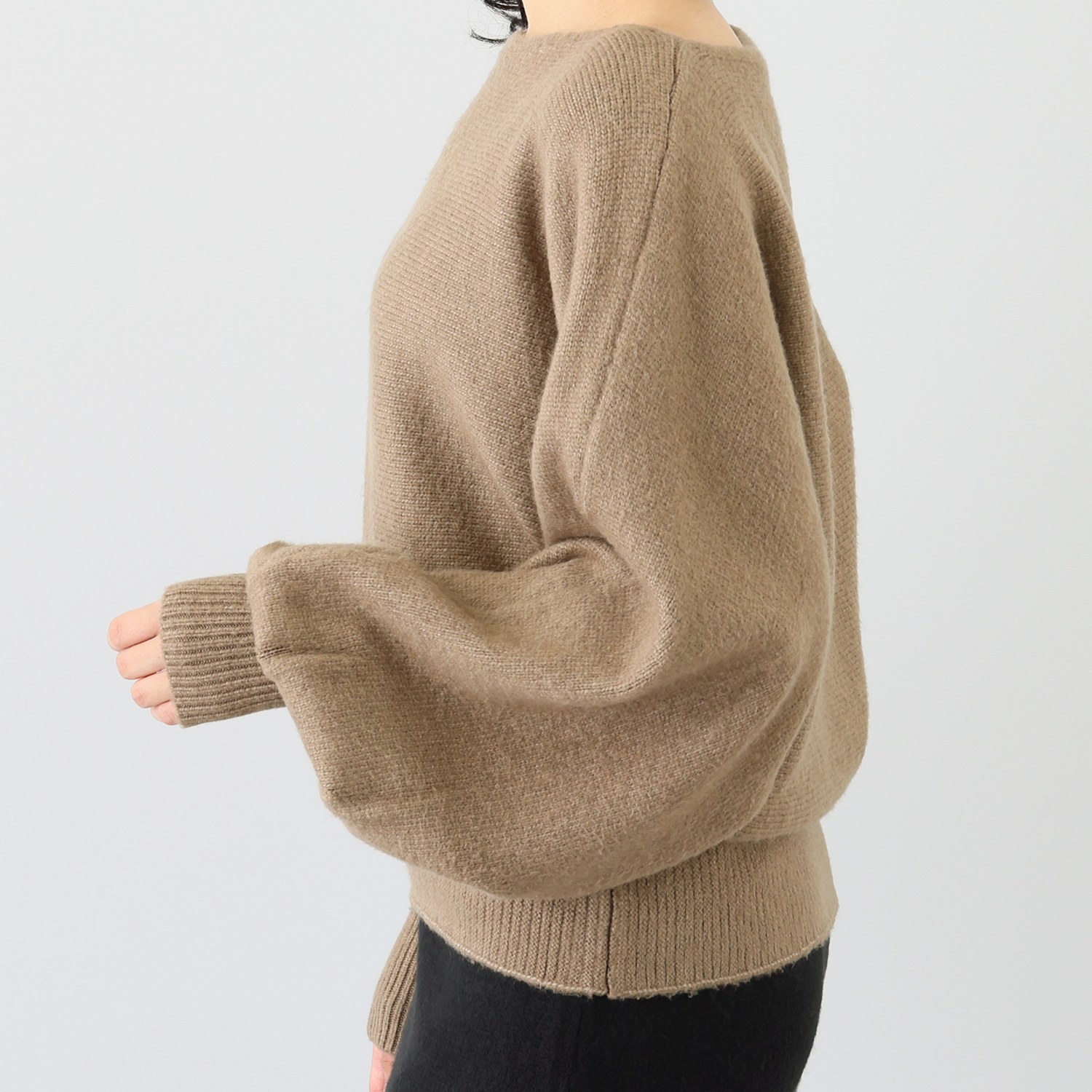 エーエフコンフィ モヘヤ調 デザインプルオーバー