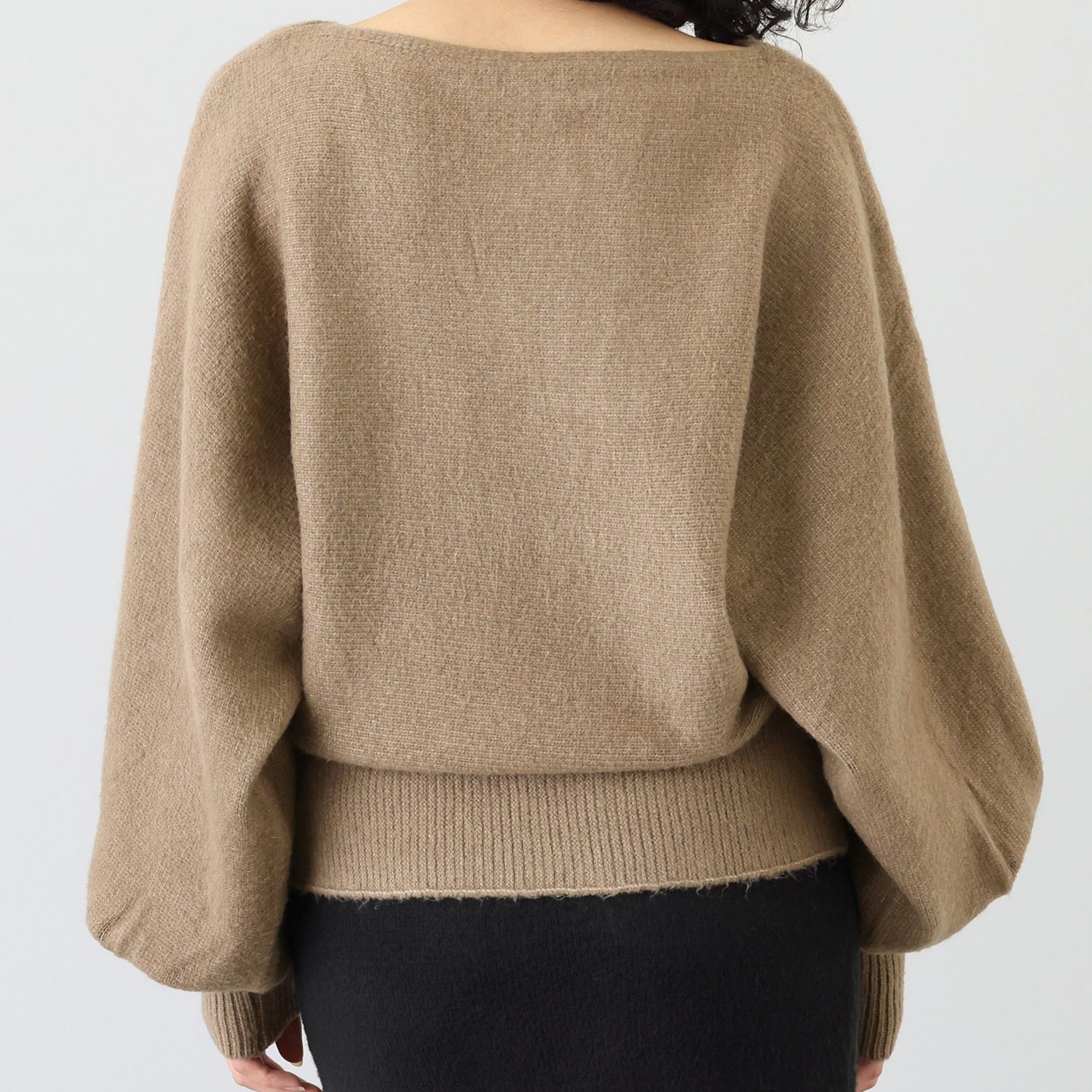 エーエフコンフィ モヘヤ調 デザインプルオーバー