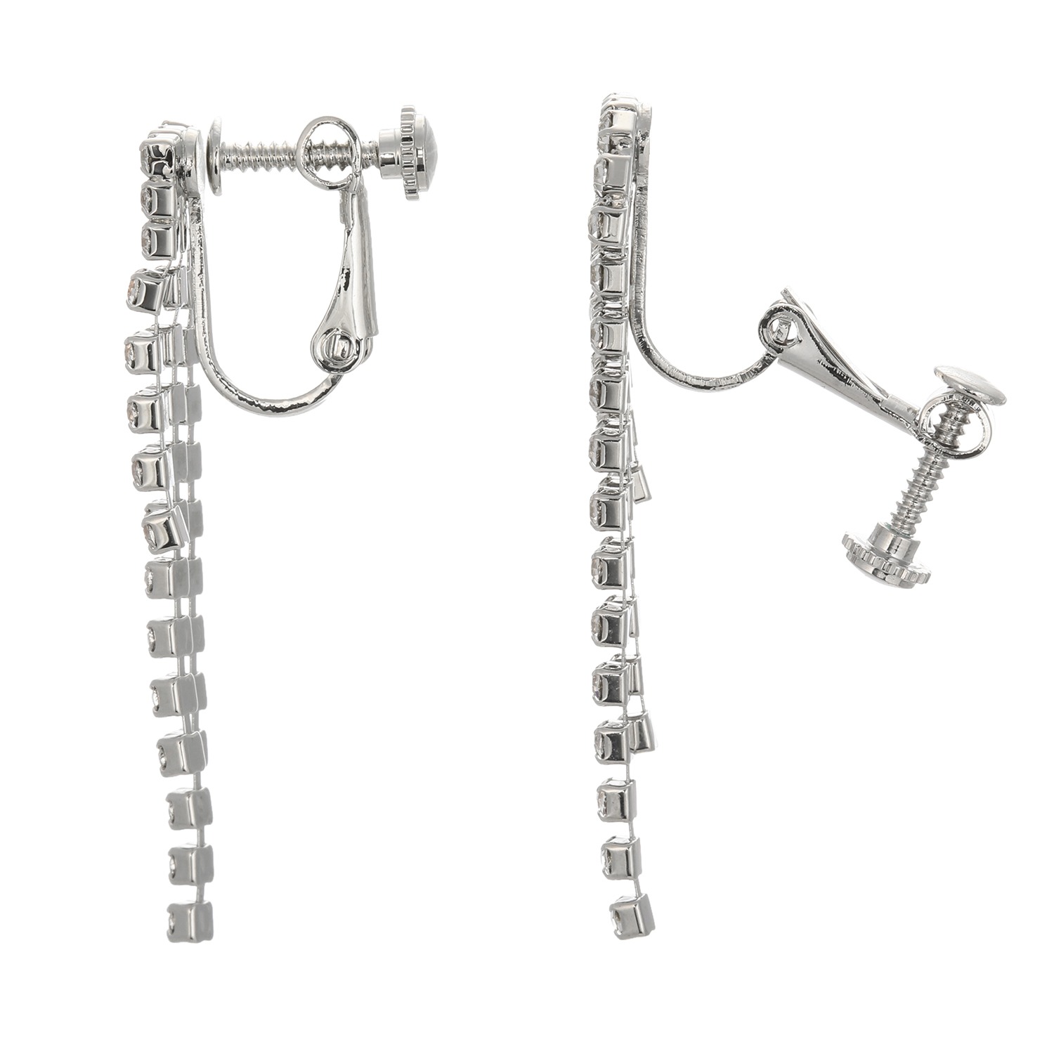 エアリーフェアリー プレシオサ社製 ダイヤレーン クリスタルガラス ラグジュアリー イヤリング／ピアス