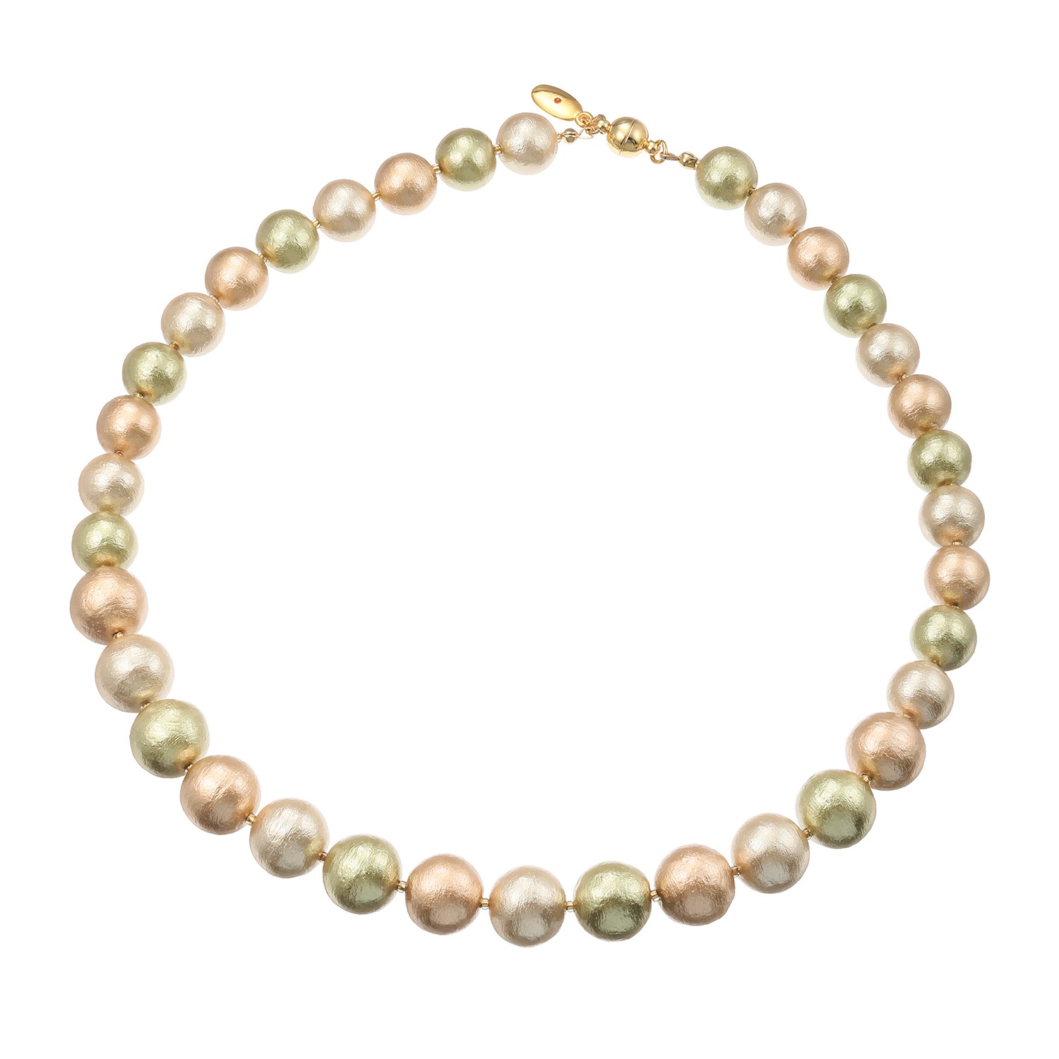 フィールコットンパール コットンパール グラデーション ネックレス