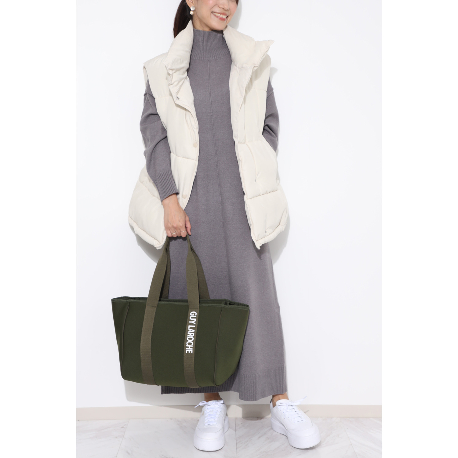 ギ・ラロッシュ 軽量ボンディング ビッグトートバッグ