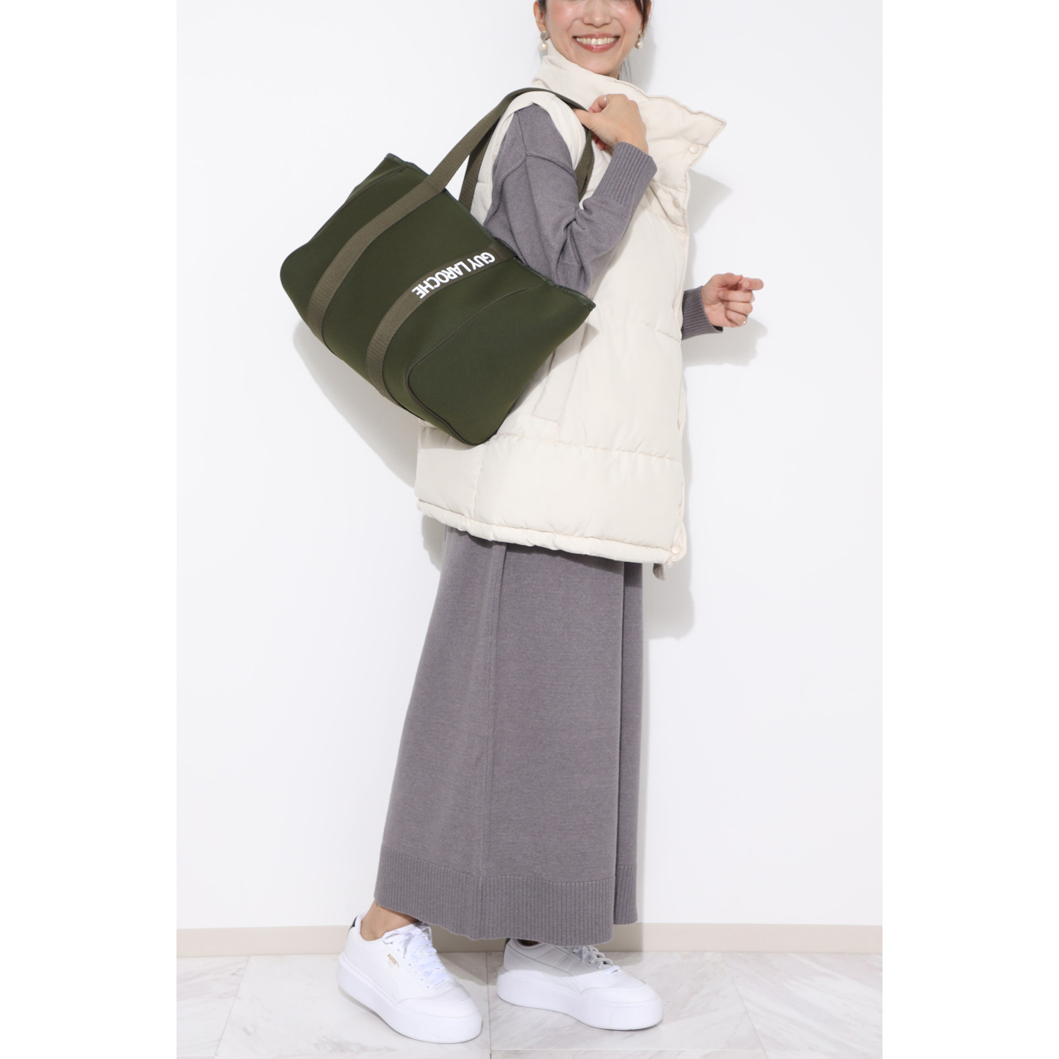 ギ・ラロッシュ 軽量ボンディング ビッグトートバッグ