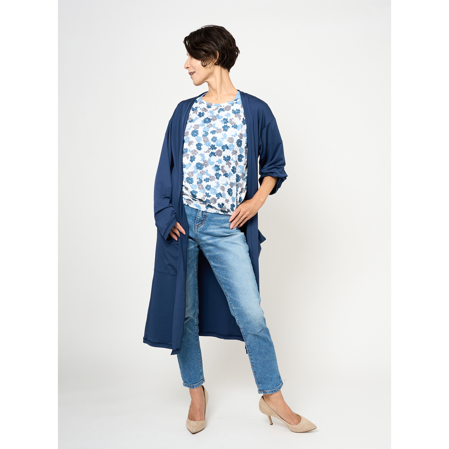 ＴＨＥ　ＷＥＬＬ つい動きたくなる！ そんな心躍るヨガウエア ロング丈 カーディガン