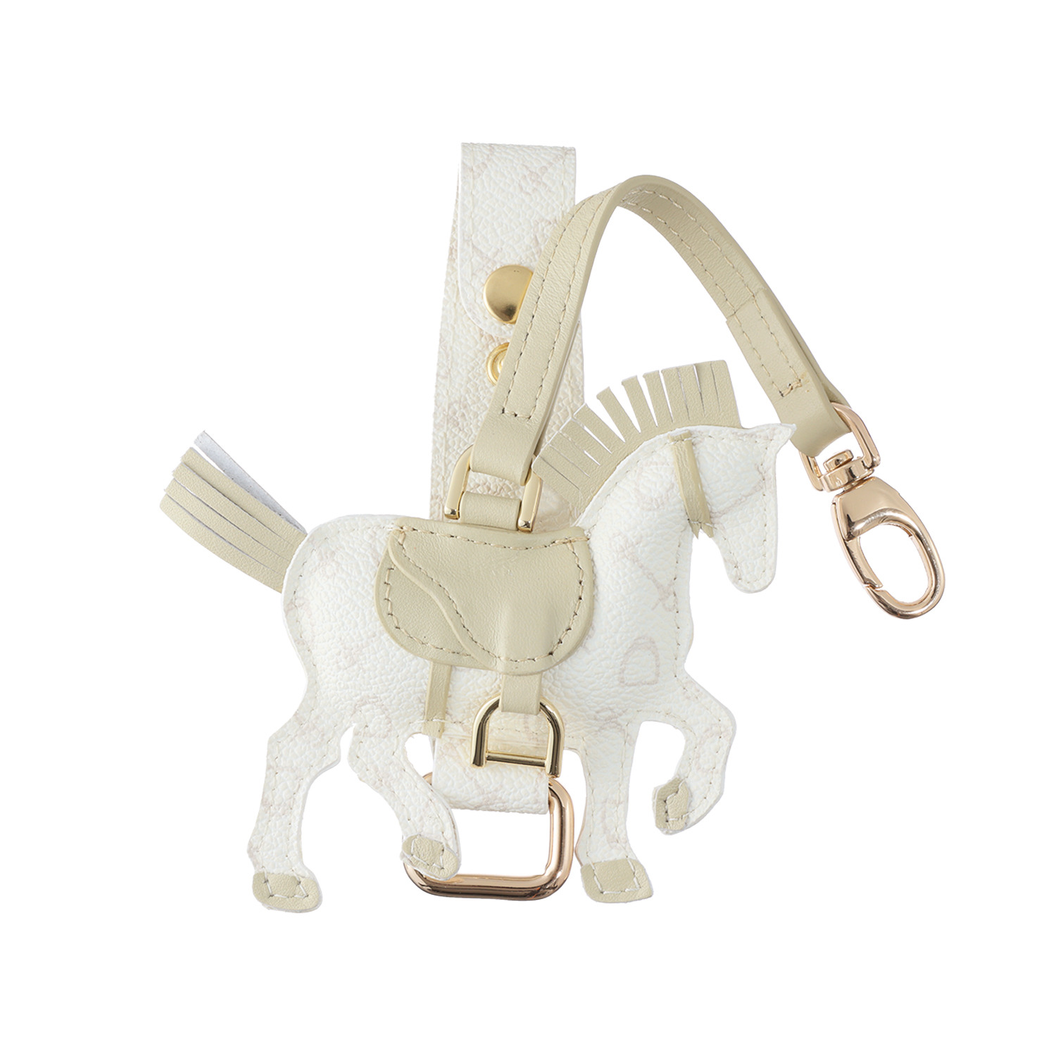 ホワイ “ハーネスホース” モノグラム 馬モティーフ グローブホルダー