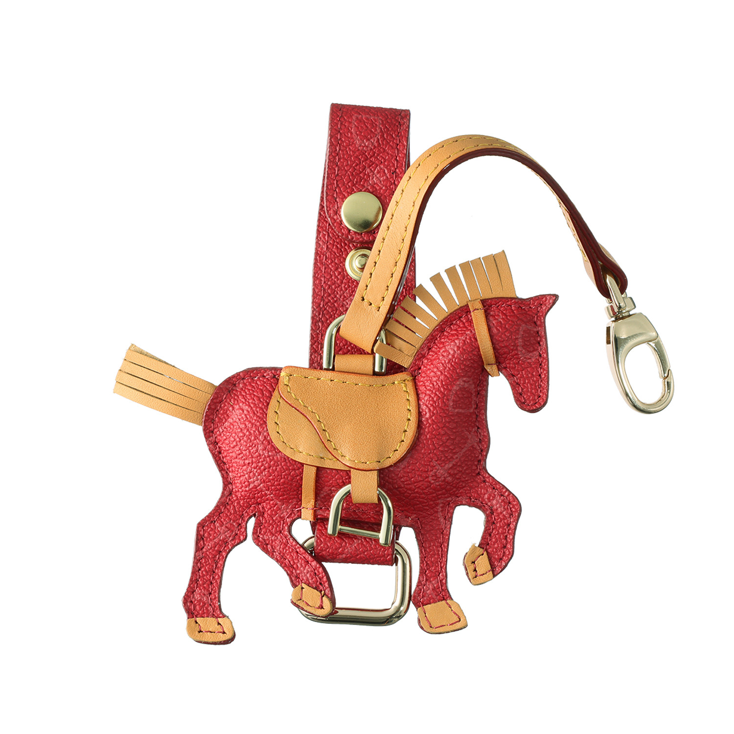 ホワイ “ハーネスホース” モノグラム 馬モティーフ グローブホルダー