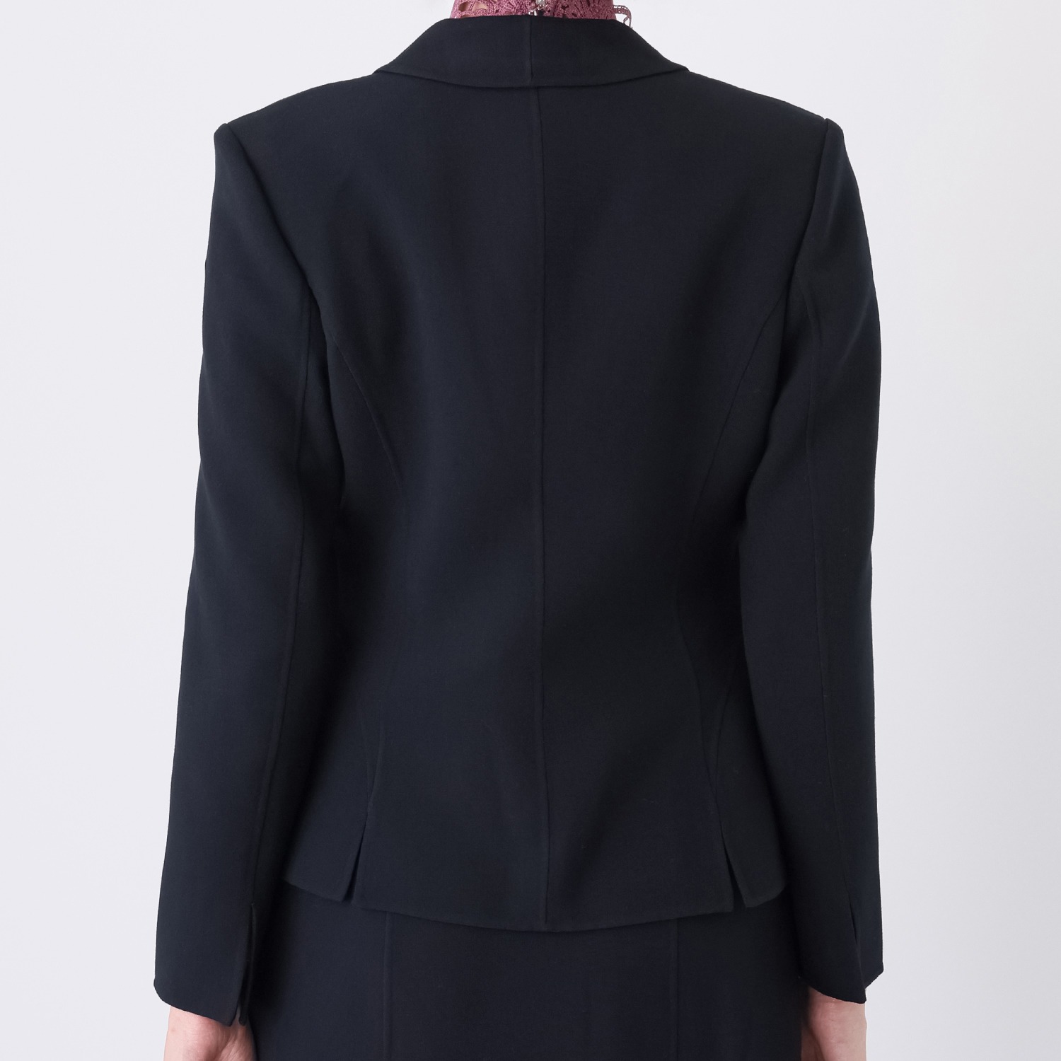 クリス・セリーン リバー素材 ダブルファスナー テーラードジャケット