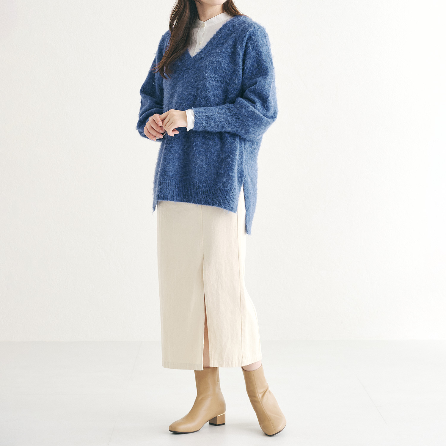 オリエンタルトラフィック やわらかな履き心地 ソフトフェイクレザー メタリックライン ショートブーツ