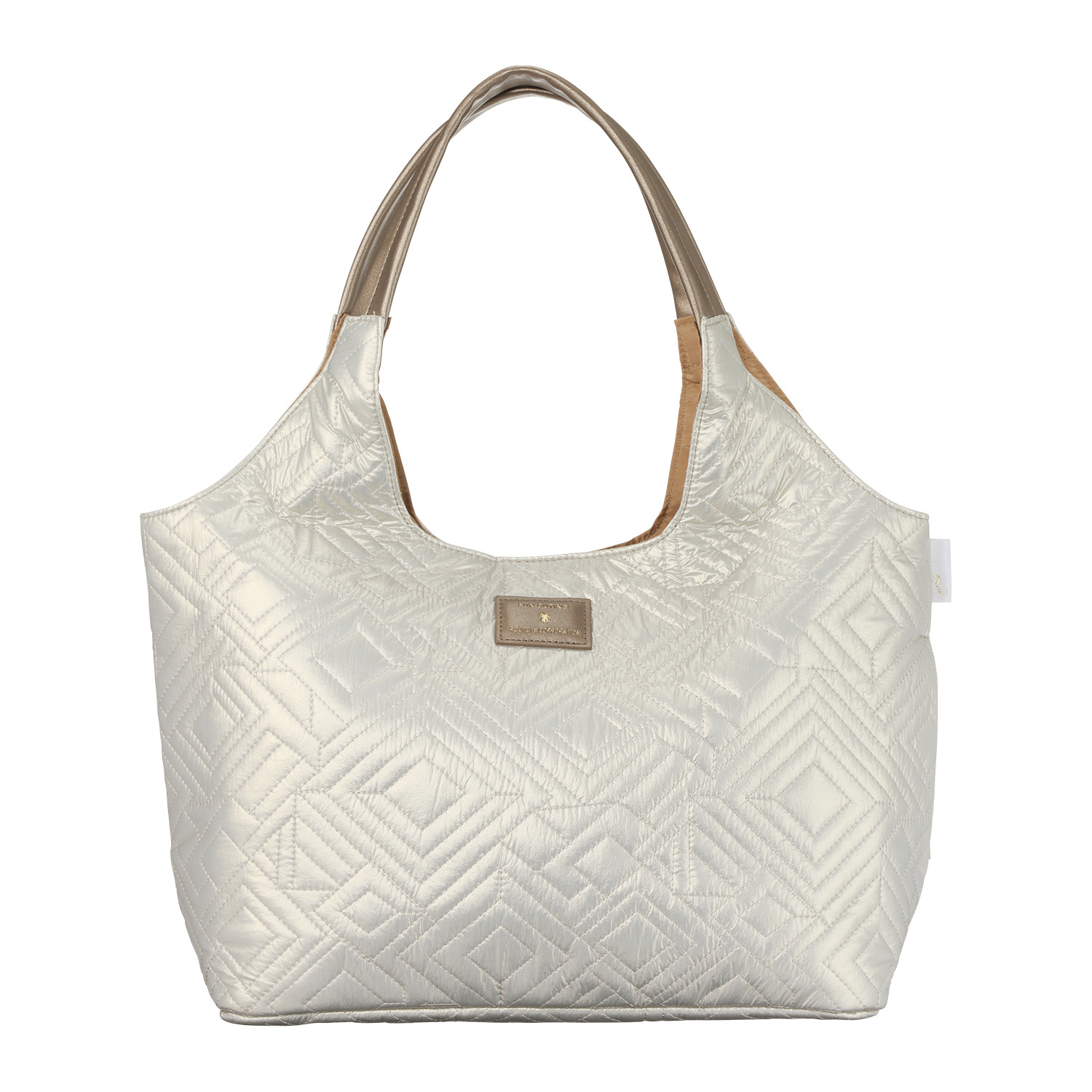 ルートート バッグインバッグ機能で 中身の整理整頓が可能！ Ａ４サイズが入る 大人キルティング ラウンドトートバッグ